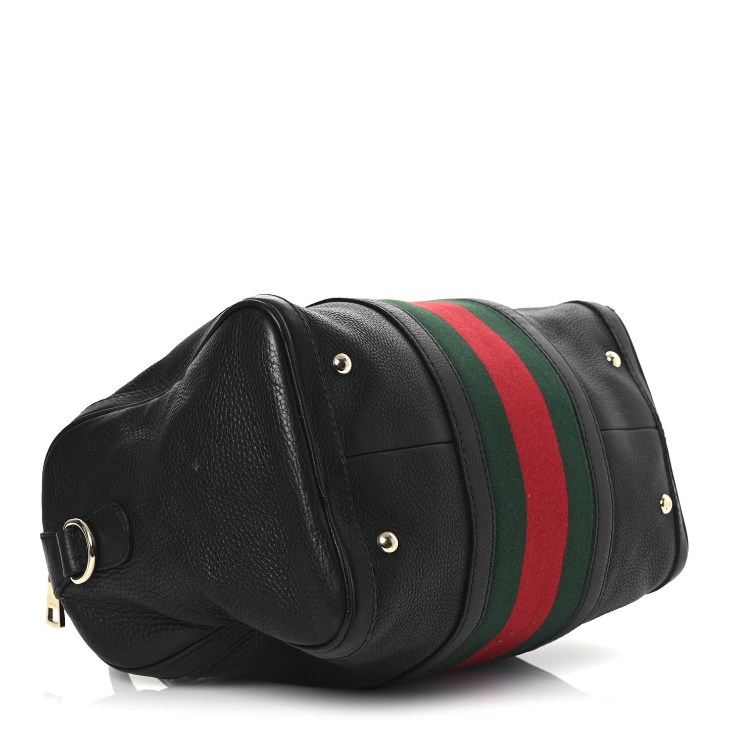 Calfskin Vintage Web Medium Boston Black