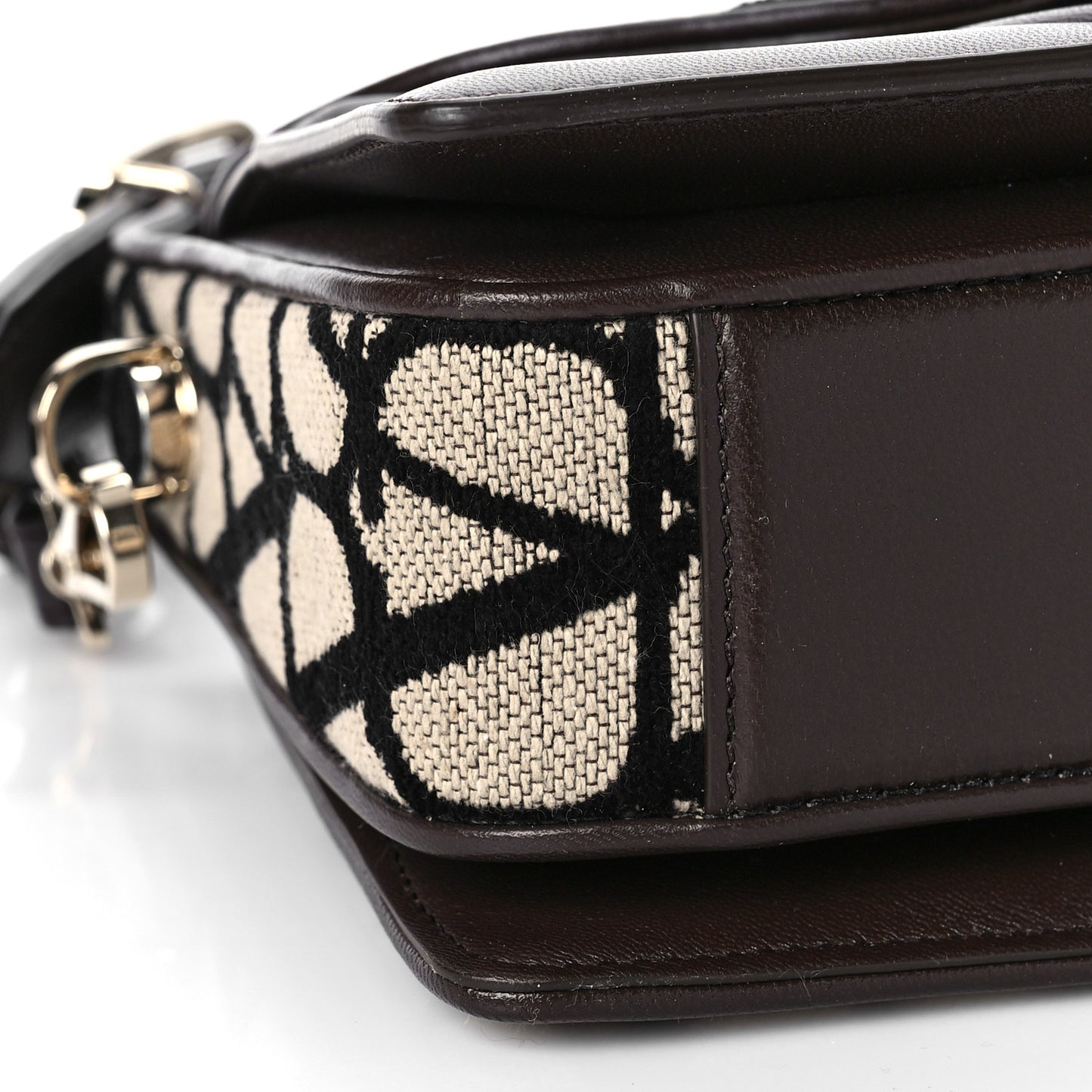 Toile Iconographe Goatskin Le Grand Deuxieme Shoulder Bag Naturale Black Fondant
