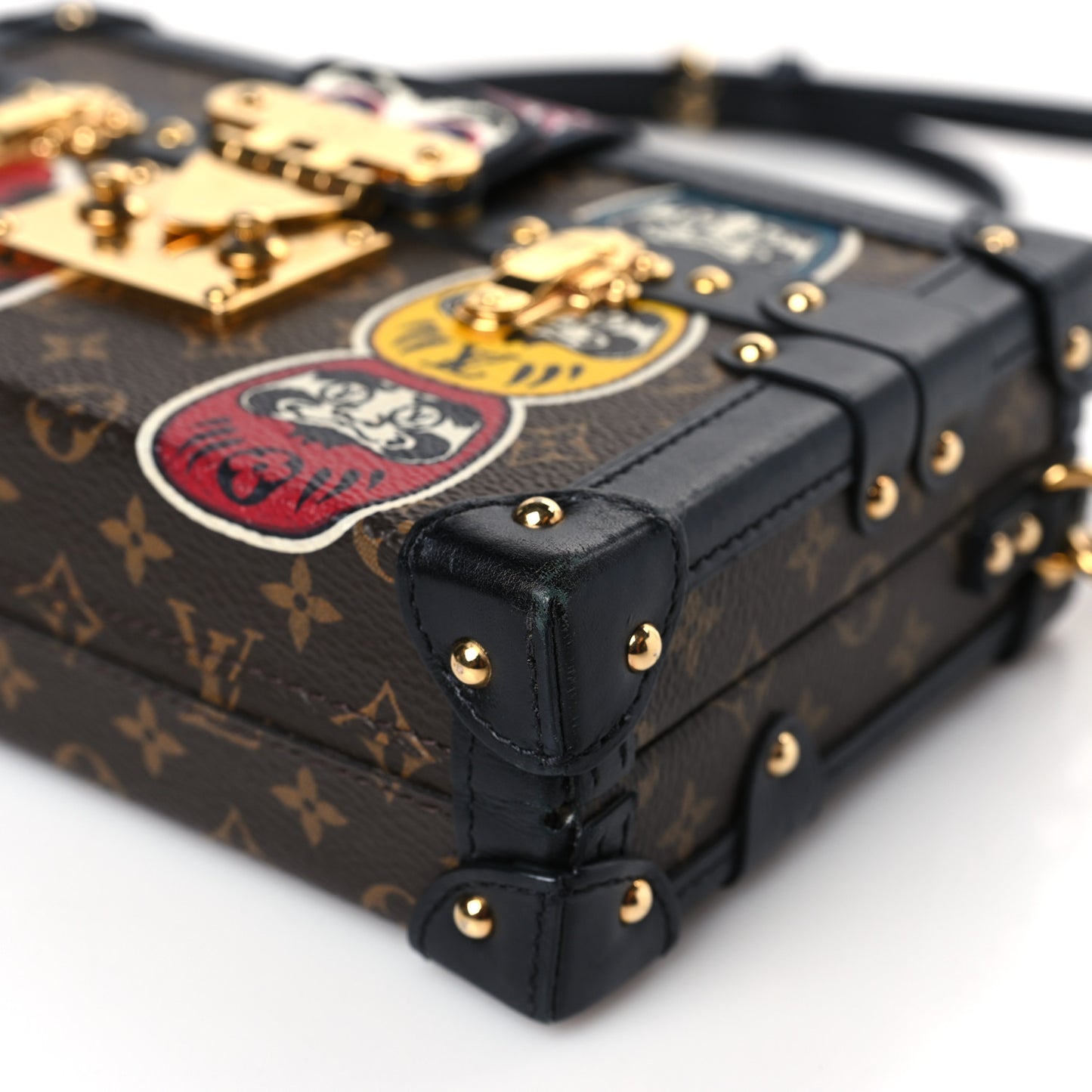 Monogram Kabuki Petite Malle Black