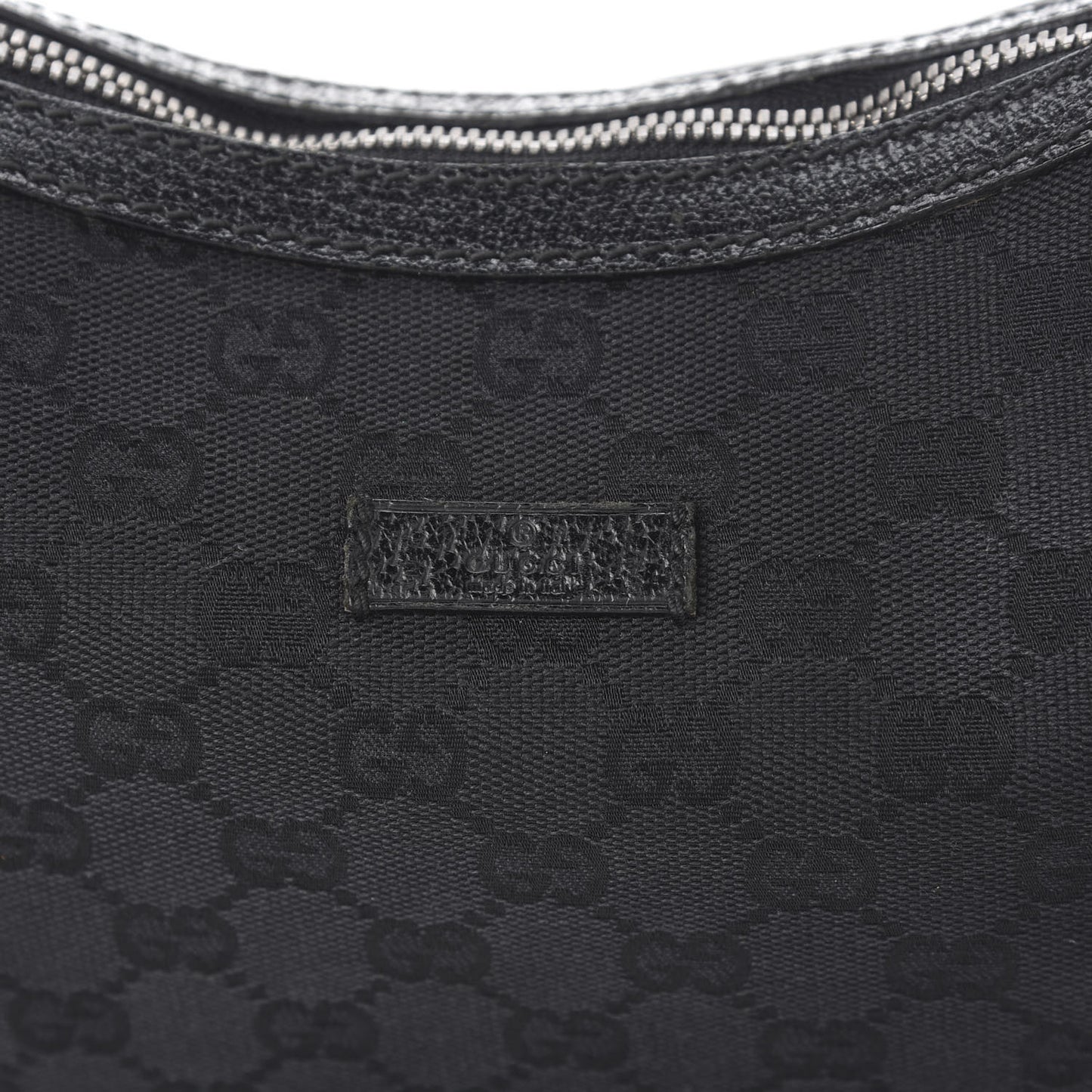 Monogram Medium Half Moon Hobo Black