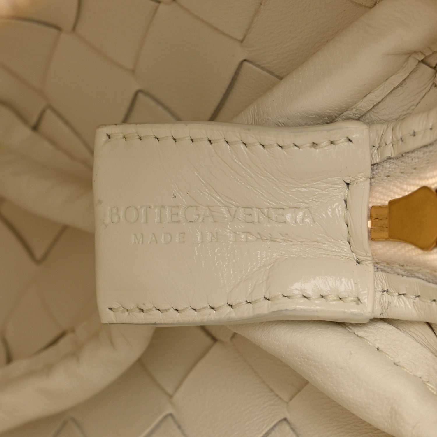 Bottega Veneta Nappa Intrecciato Metallic Knot Mini Loop Camera Bag Bone 6 of 9