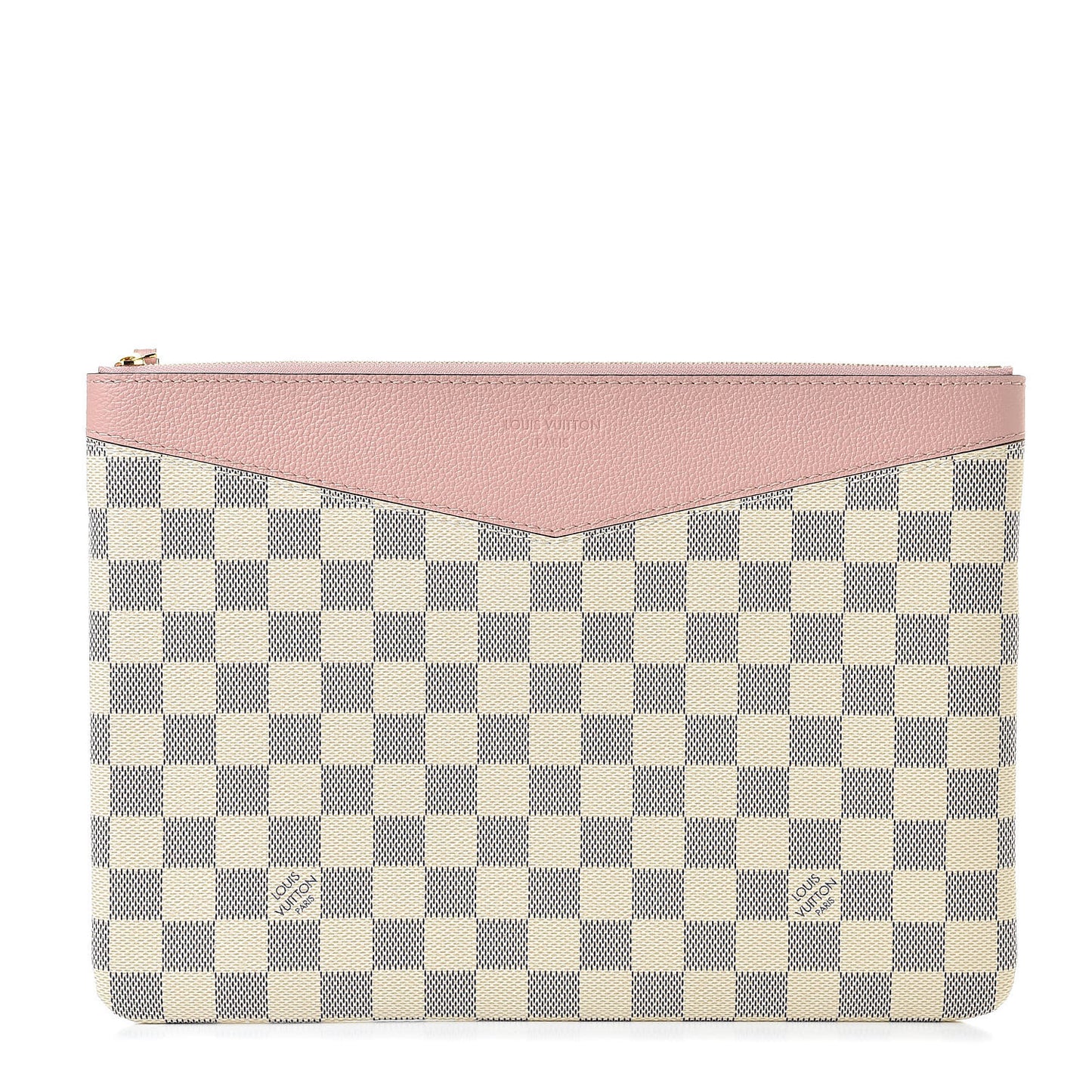Damier Azur Daily Pouch Rose Poudre