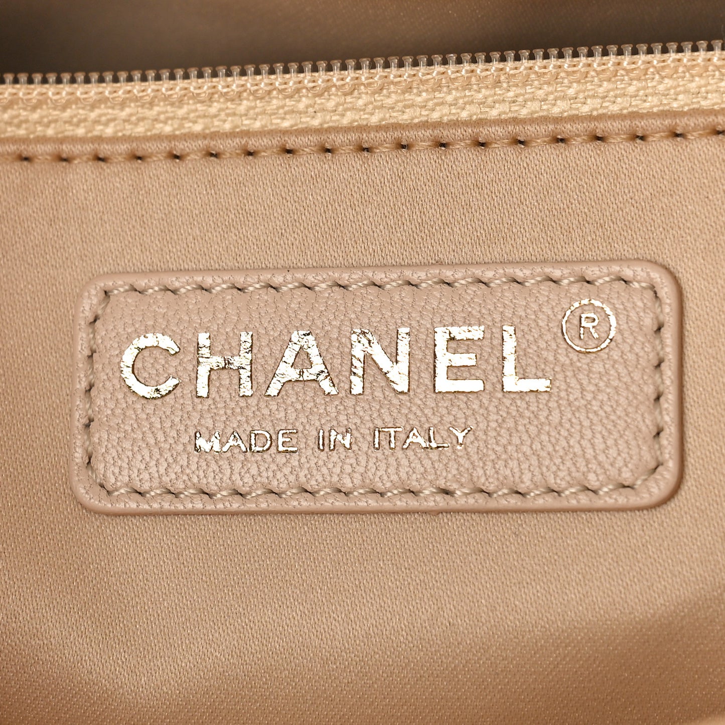 Caviar Quilted Grand Shopping Tote GST Beige