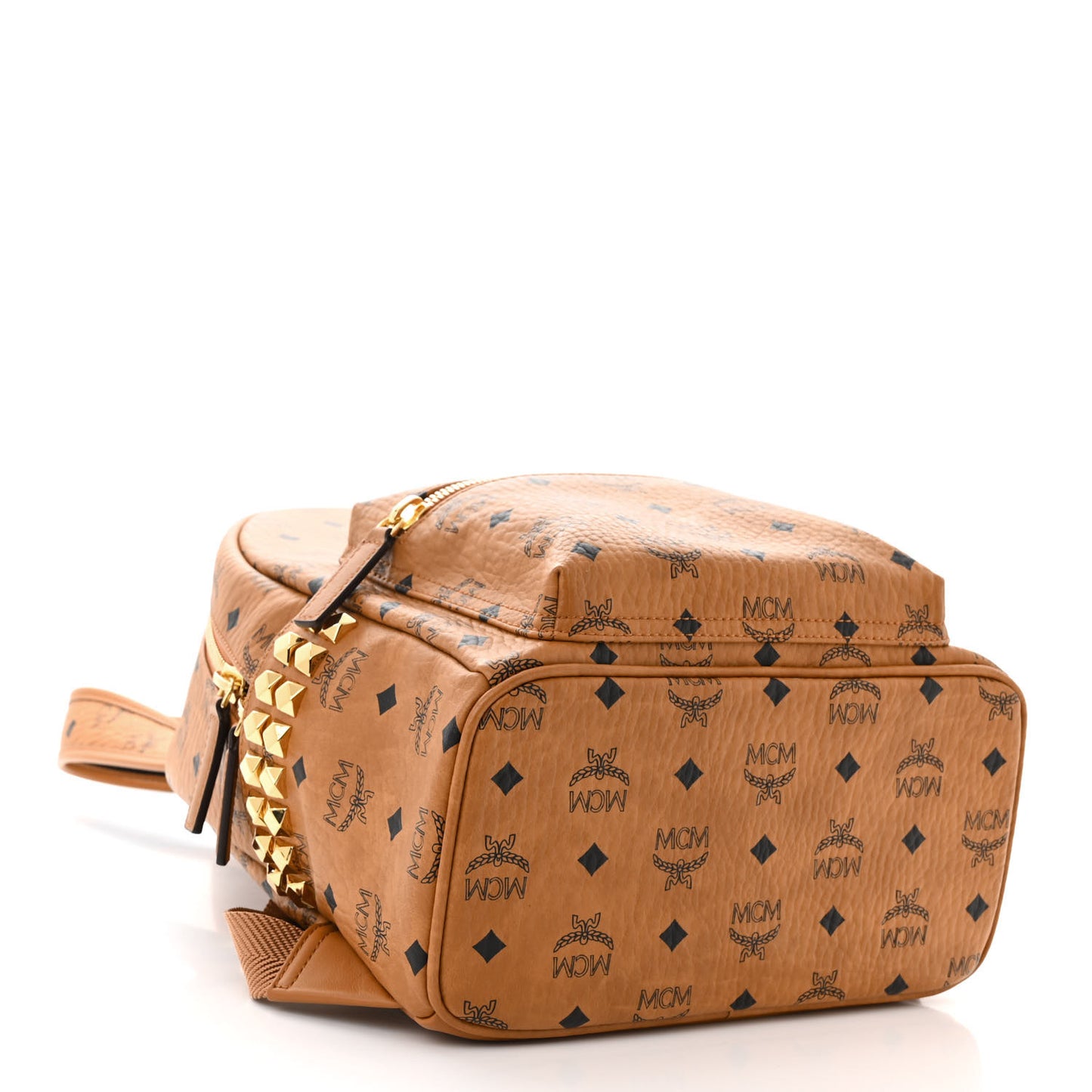 Visetos Small Side Stud Stark Backpack Cognac
