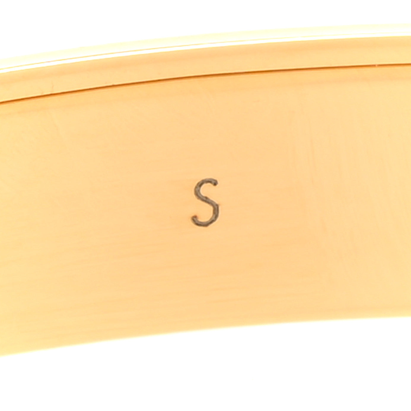 Brass Monogram Nanogram Cuff S Gold