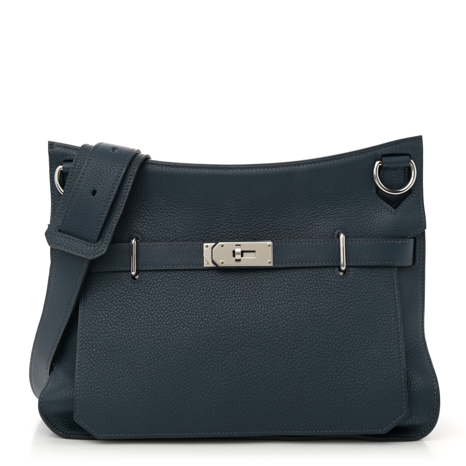 Hermes Taurillon Clemence Jypsiere 34 Bleu de Prusse 1 of 15