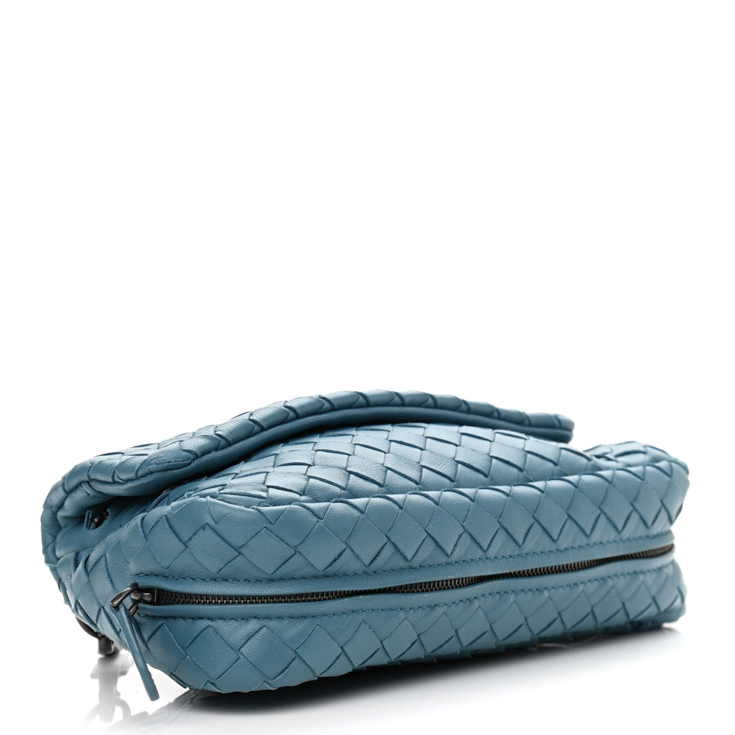 Nappa Intrecciato Small Chain Crossbody Denim