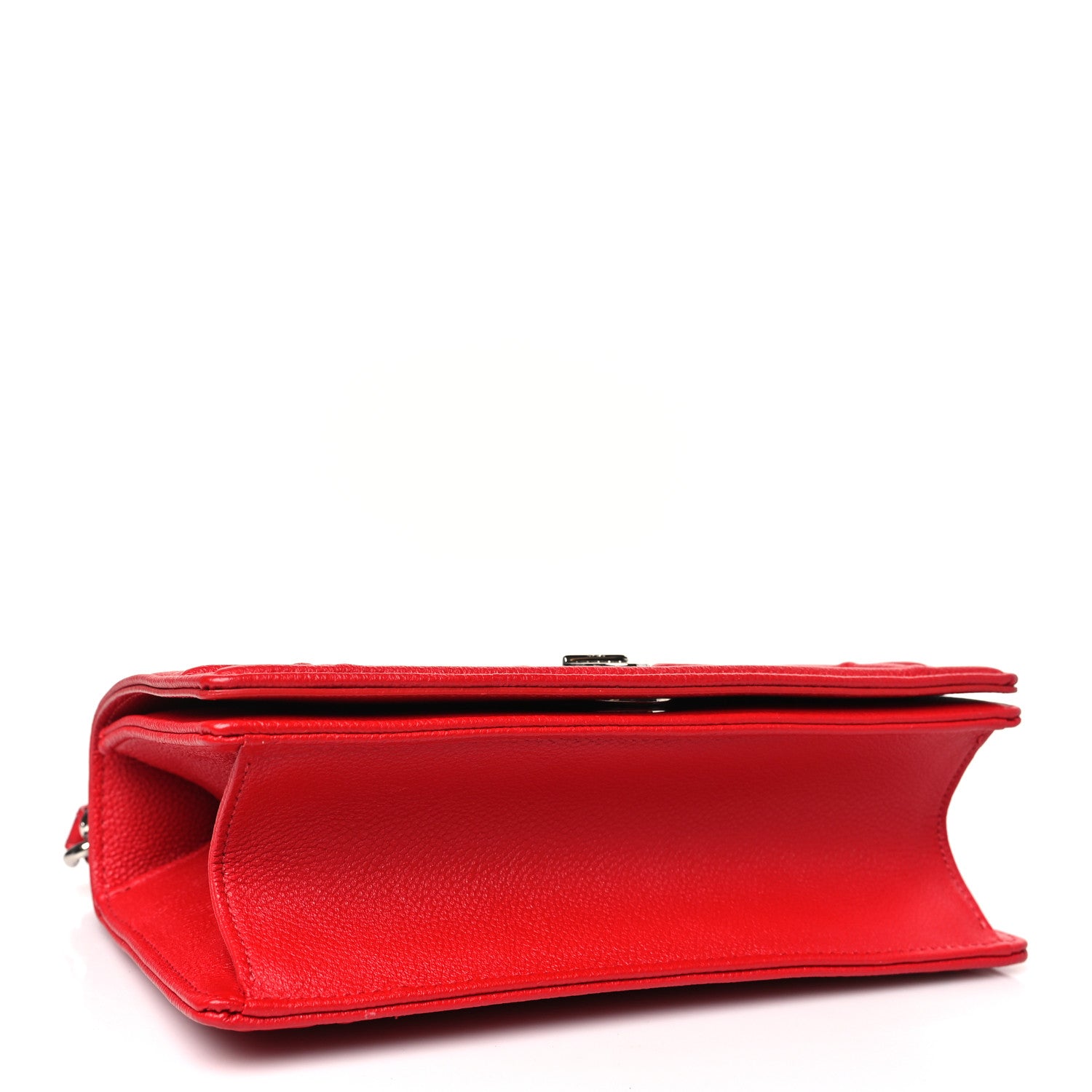 Christian Dior Grained Calfskin Small Diorama Flap Bag Red 4 of 9