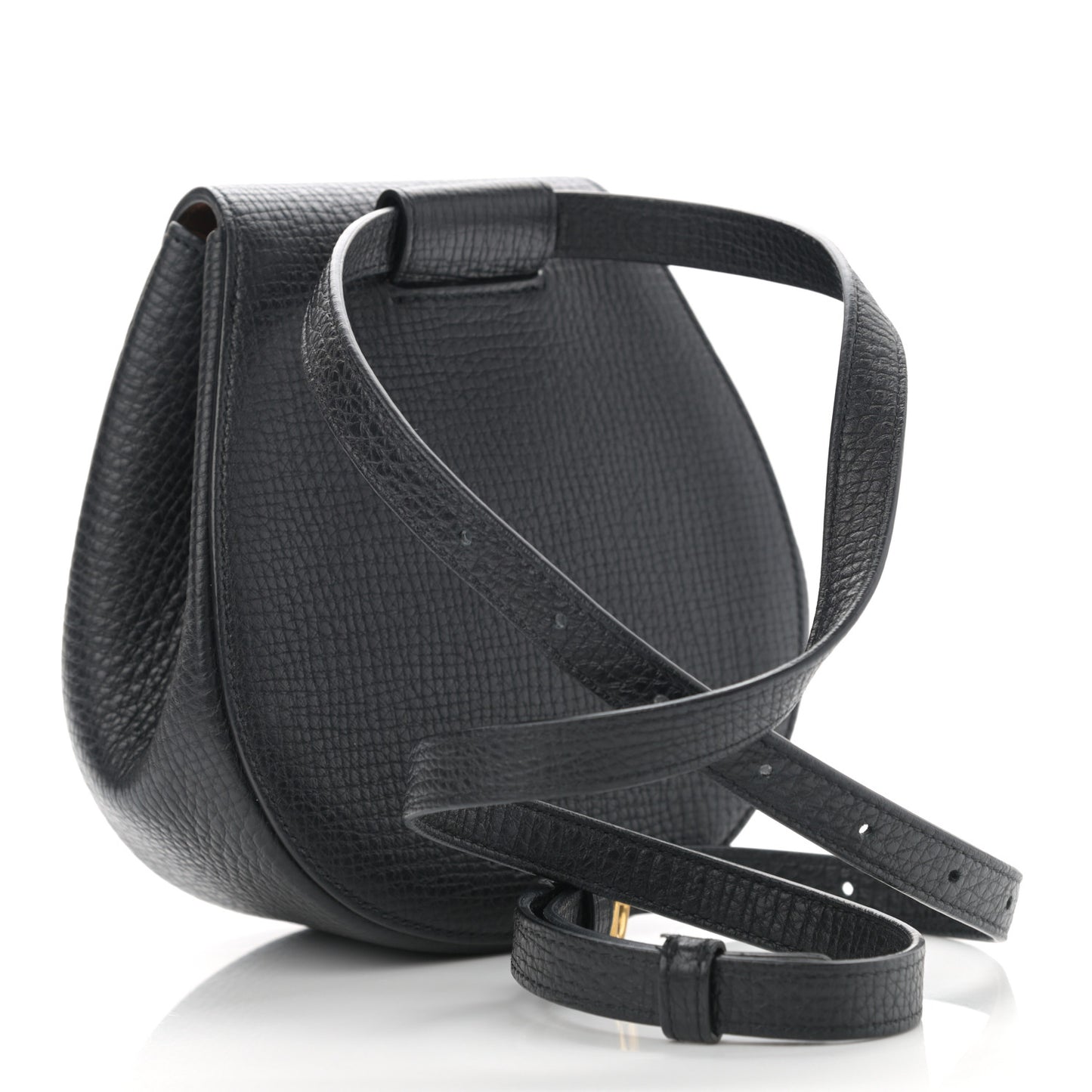 Palmellato Calfskin Rounded Belt Bag Black