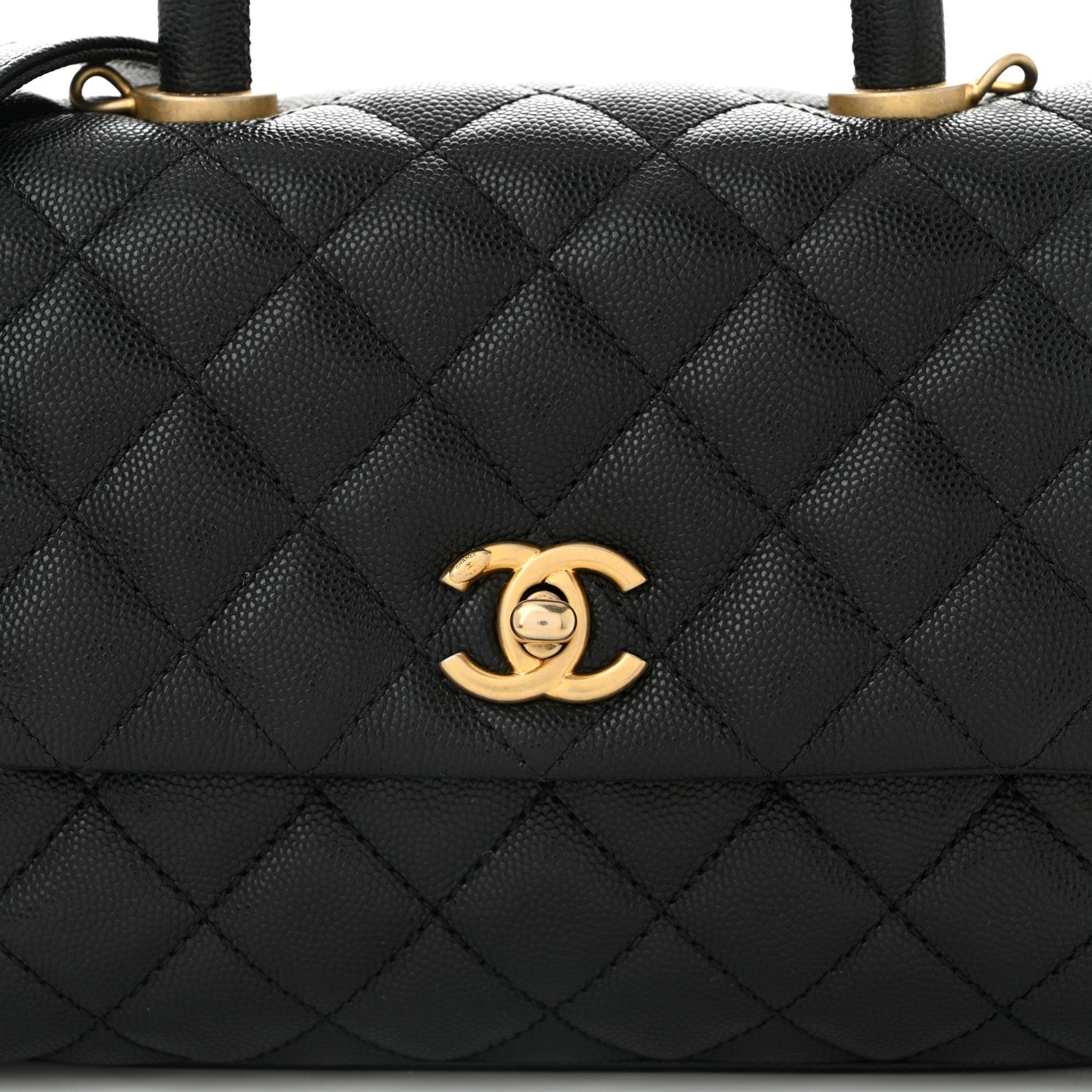 Chanel Caviar Quilted Mini Coco Handle Flap Black 8 of 11