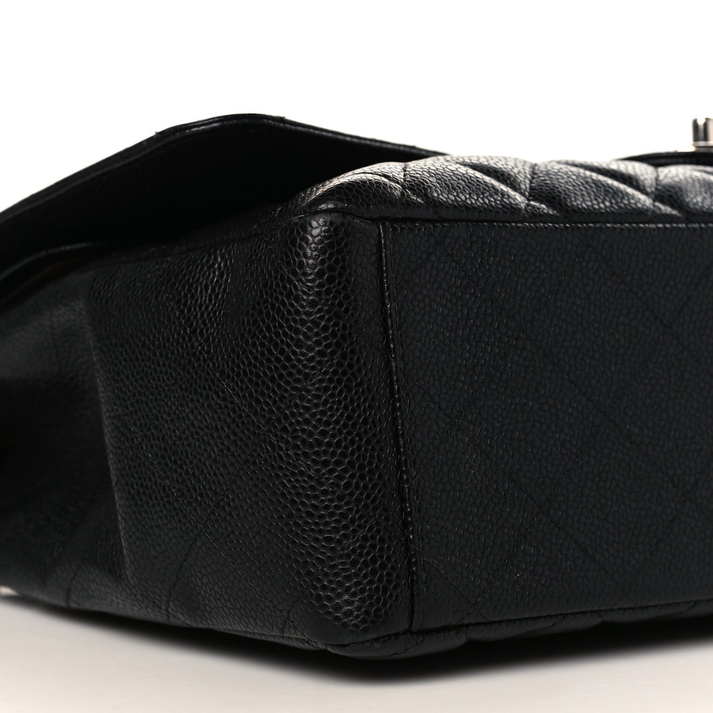 Caviar Quilted Maxi Double Flap Black