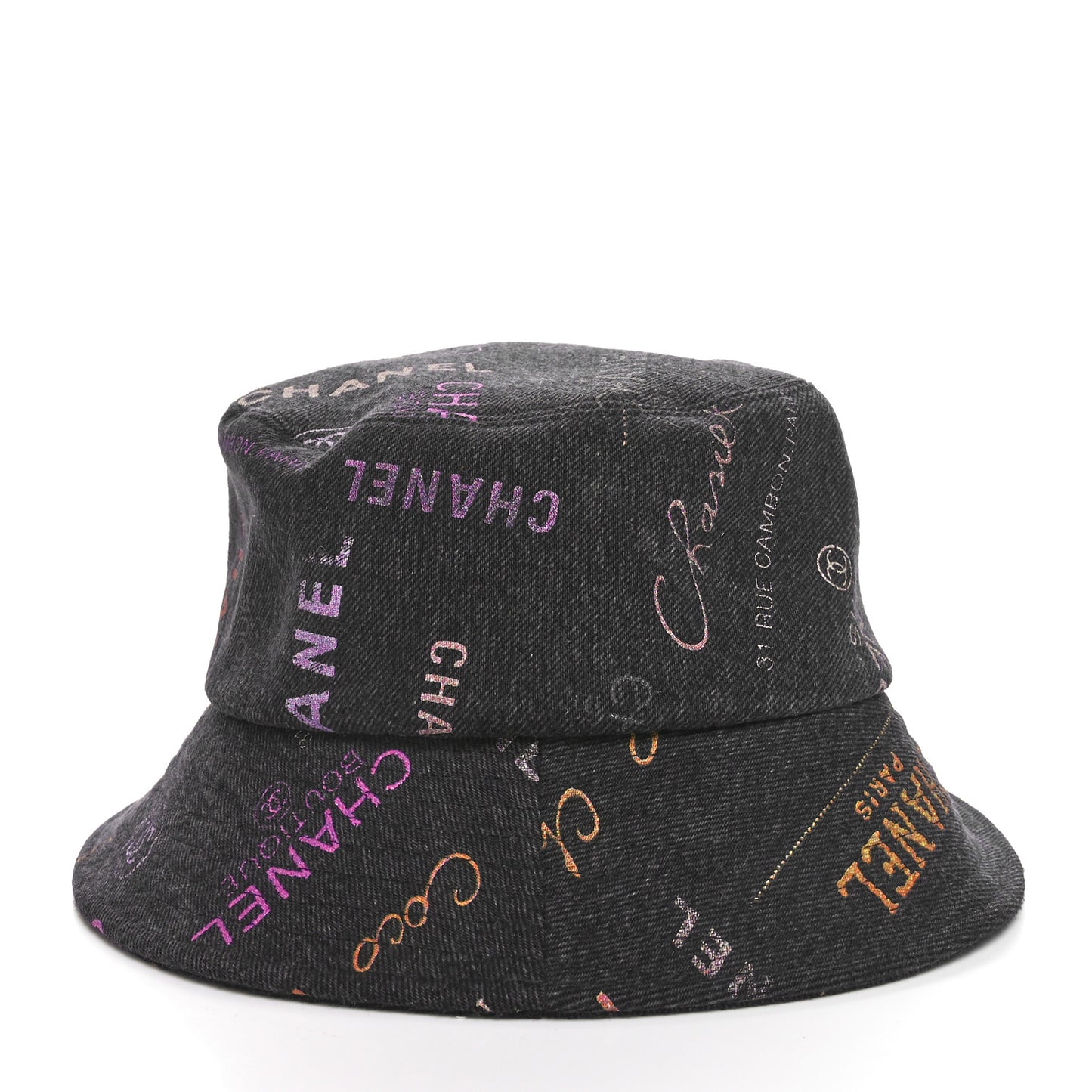 Denim Mood Cloche Bucket Hat S Black