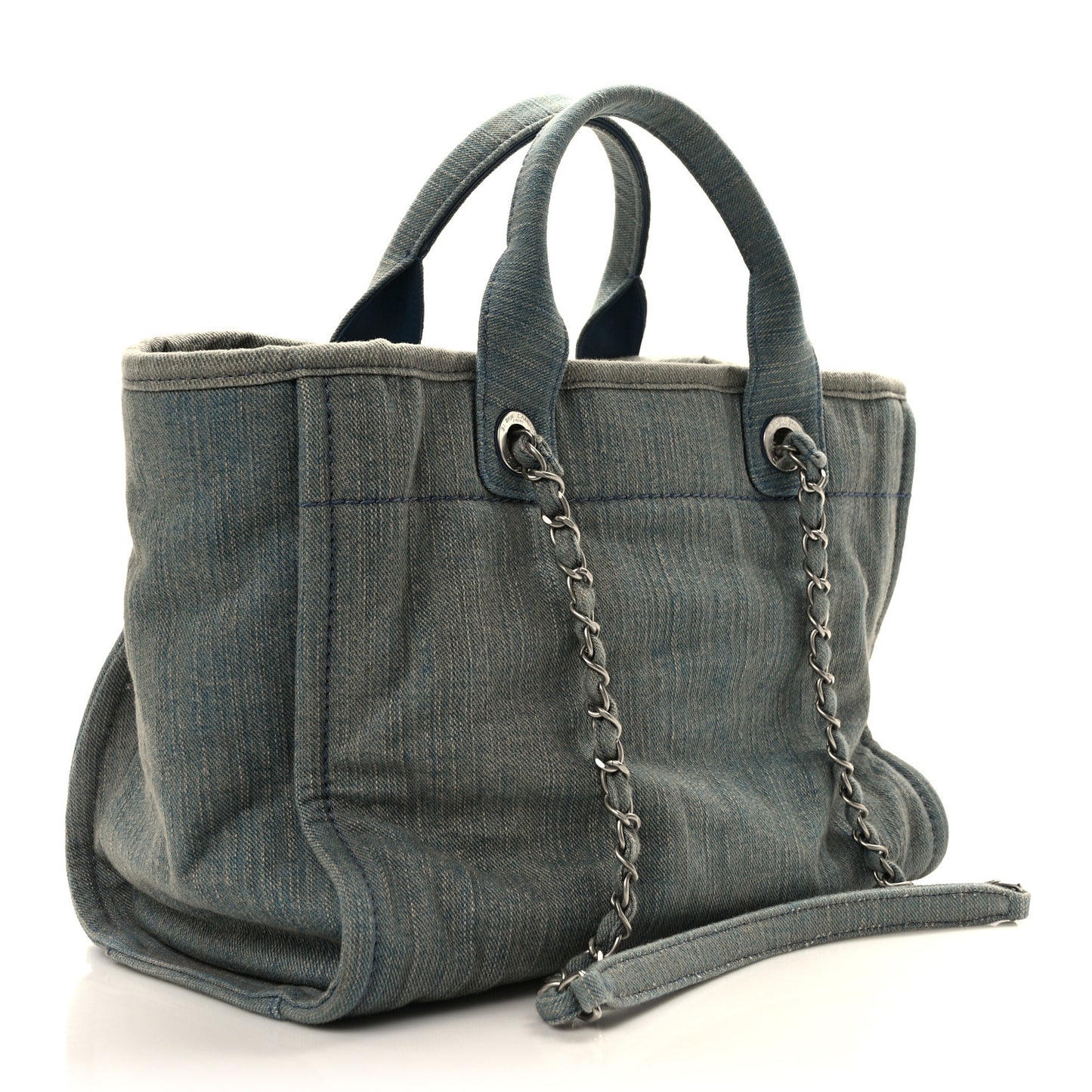Denim Small Deauville Tote Light Blue