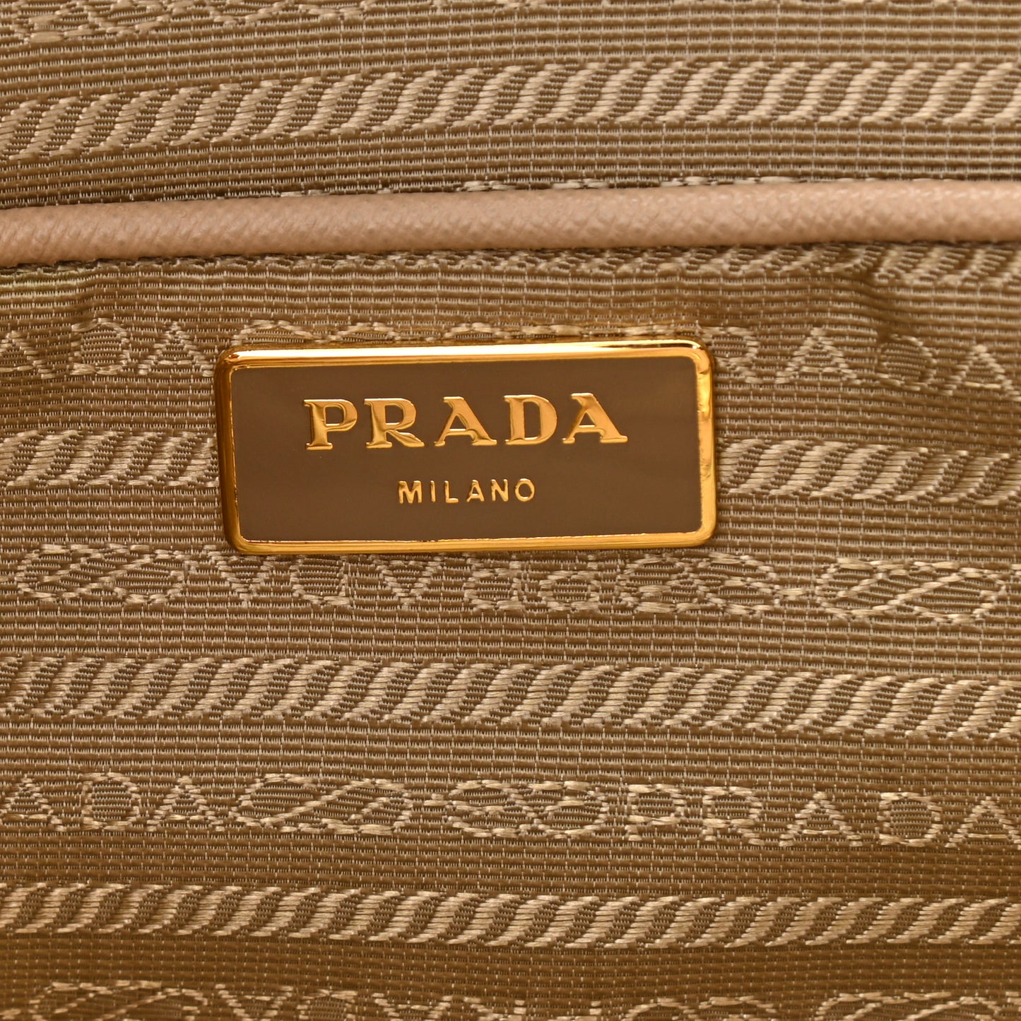 Saffiano Lux Double Handle Shopping Tote Sabbia