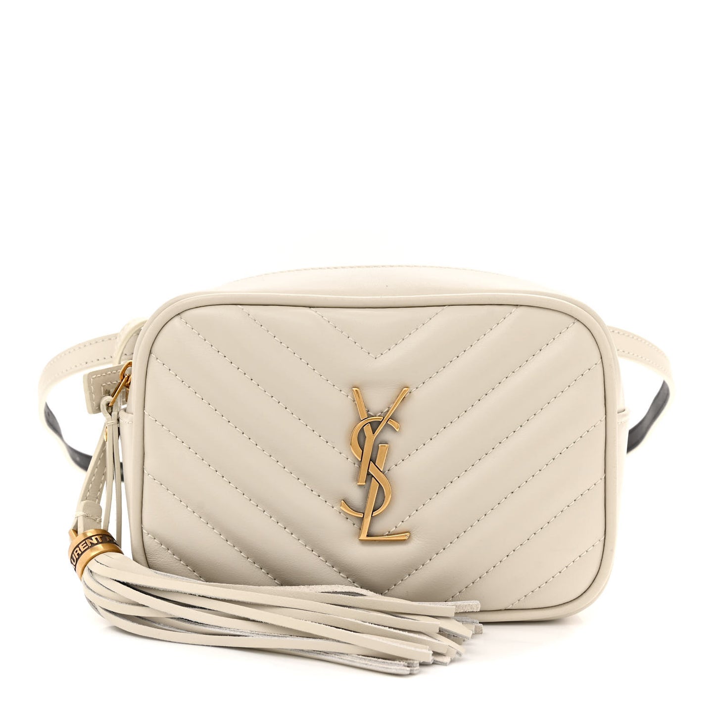 Calfskin Matelasse Monogram Lou Belt Bag Ivory