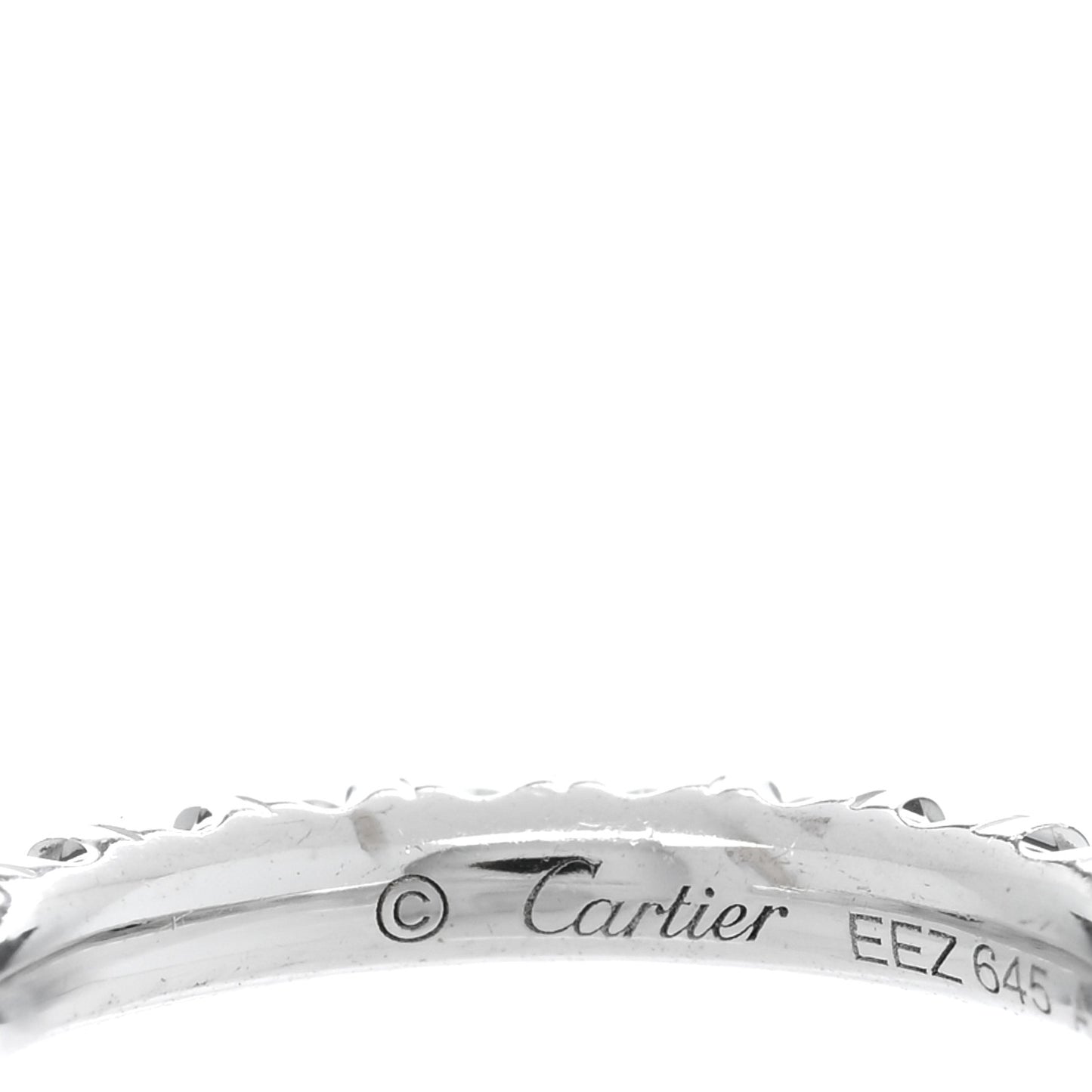 18K White Gold Diamond SM Etincelle De Cartier Hoop Earrings