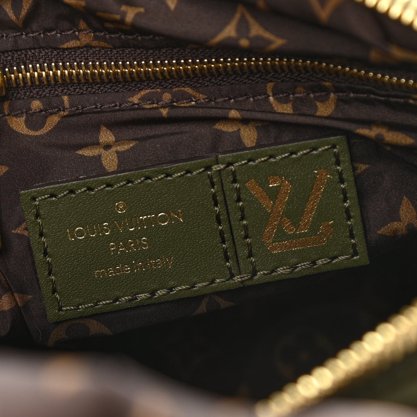 Econyl Mini Monogram Pillow Speedy Bandouliere 25 Khaki