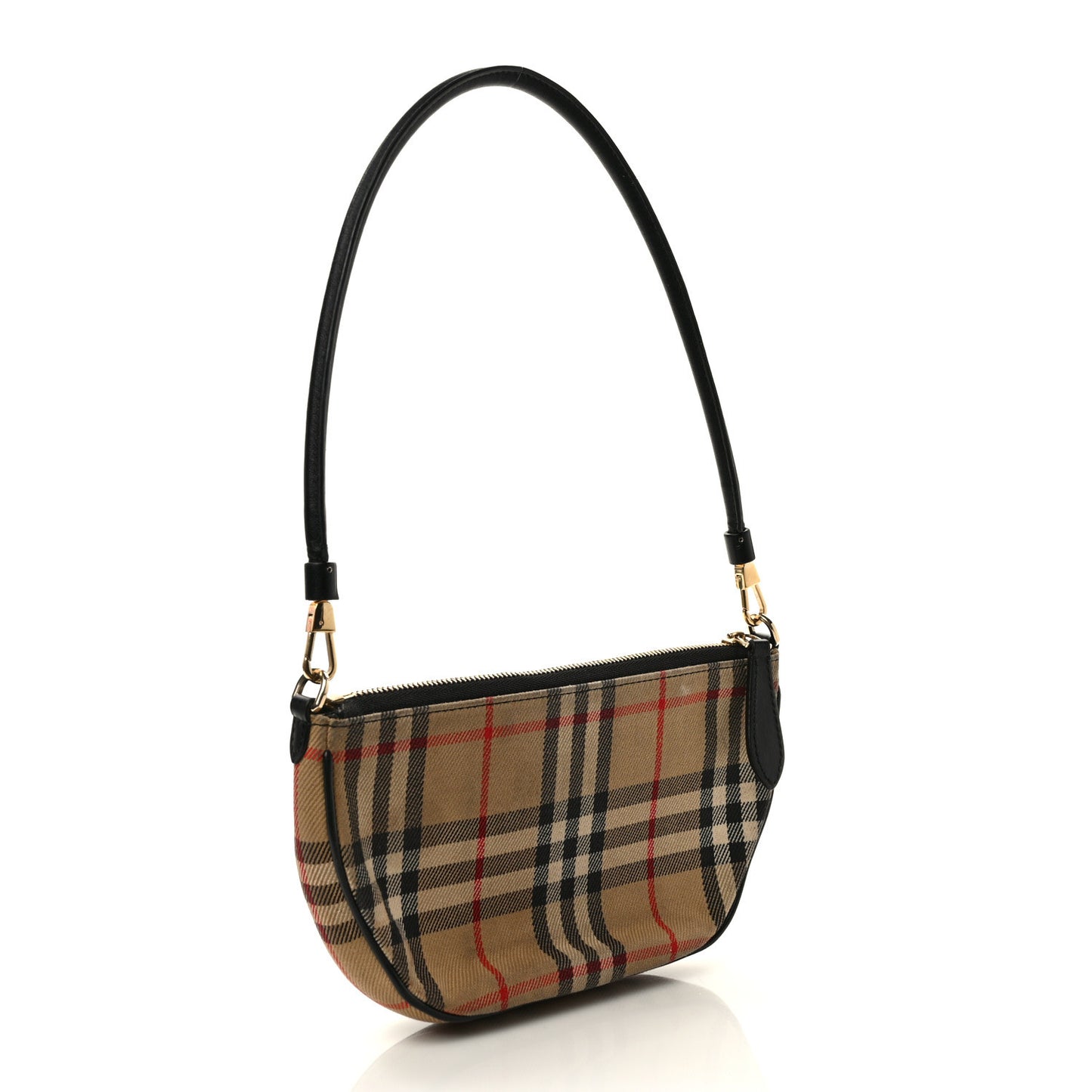 Vintage Check Calfskin Olympia Pouch Archive Beige