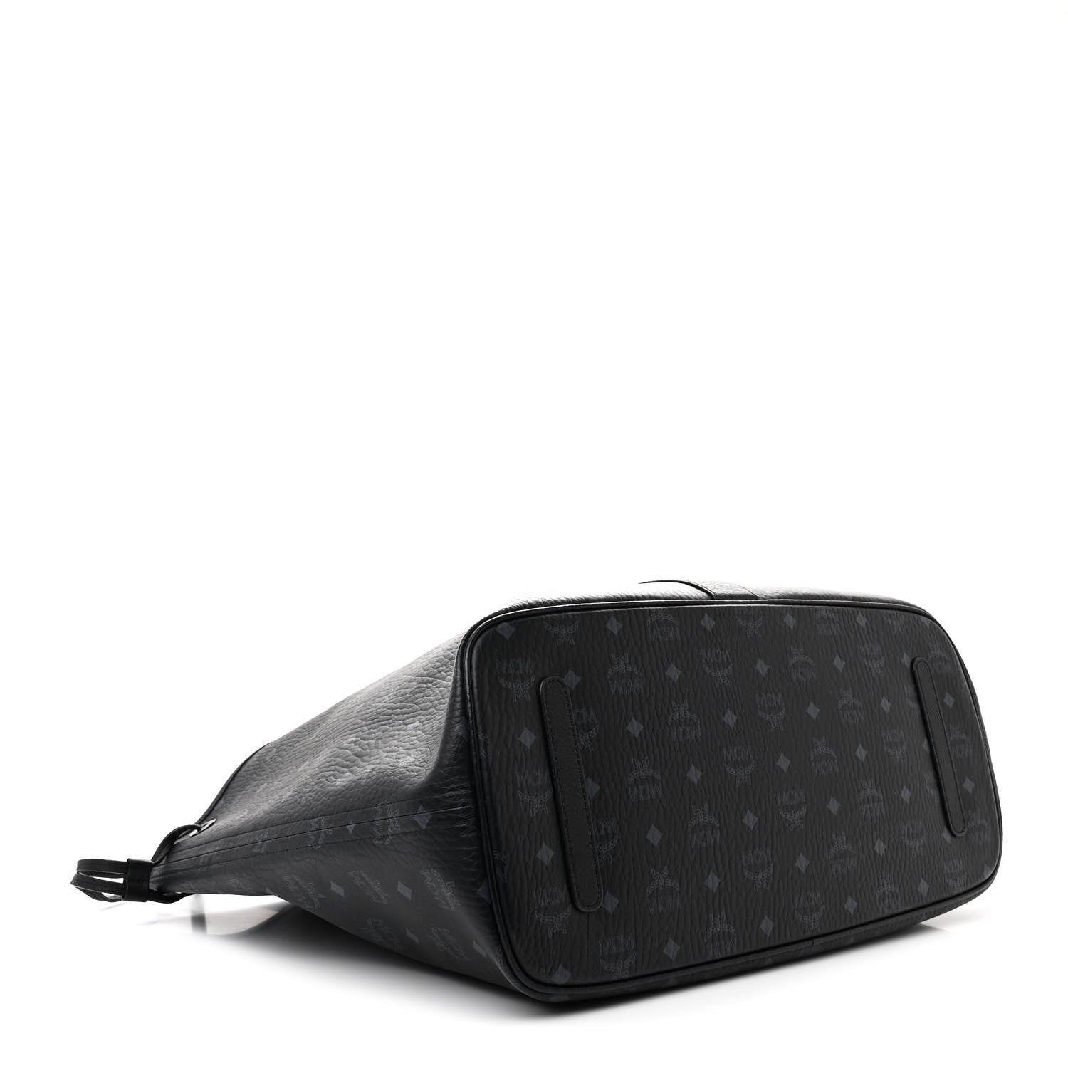 MCM Visetos Large Liz Reversible Shopper Tote Black 5 of 11