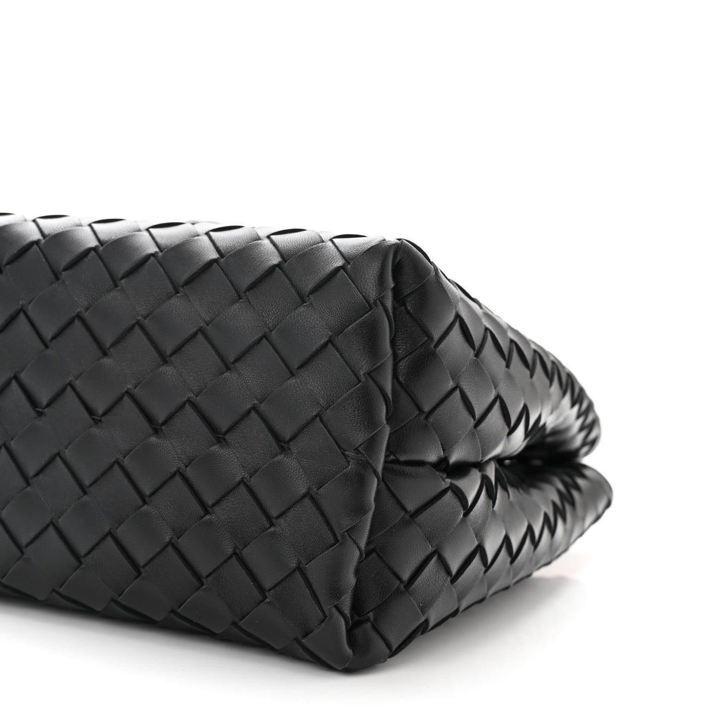 Nappa Intrecciato Medium Andiamo Shoulder Bag Black