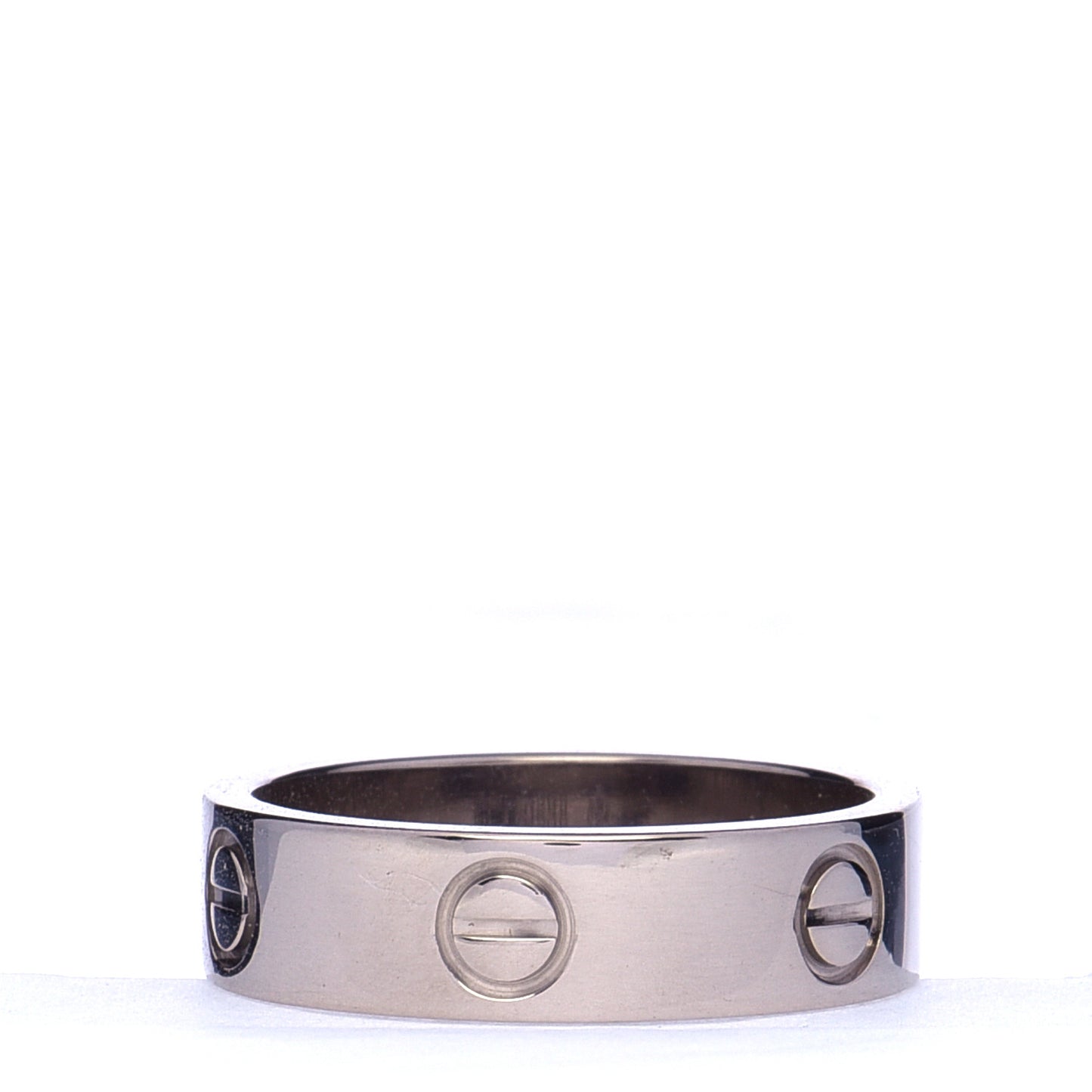 18K White Gold 5.5mm LOVE Ring 55 7.25