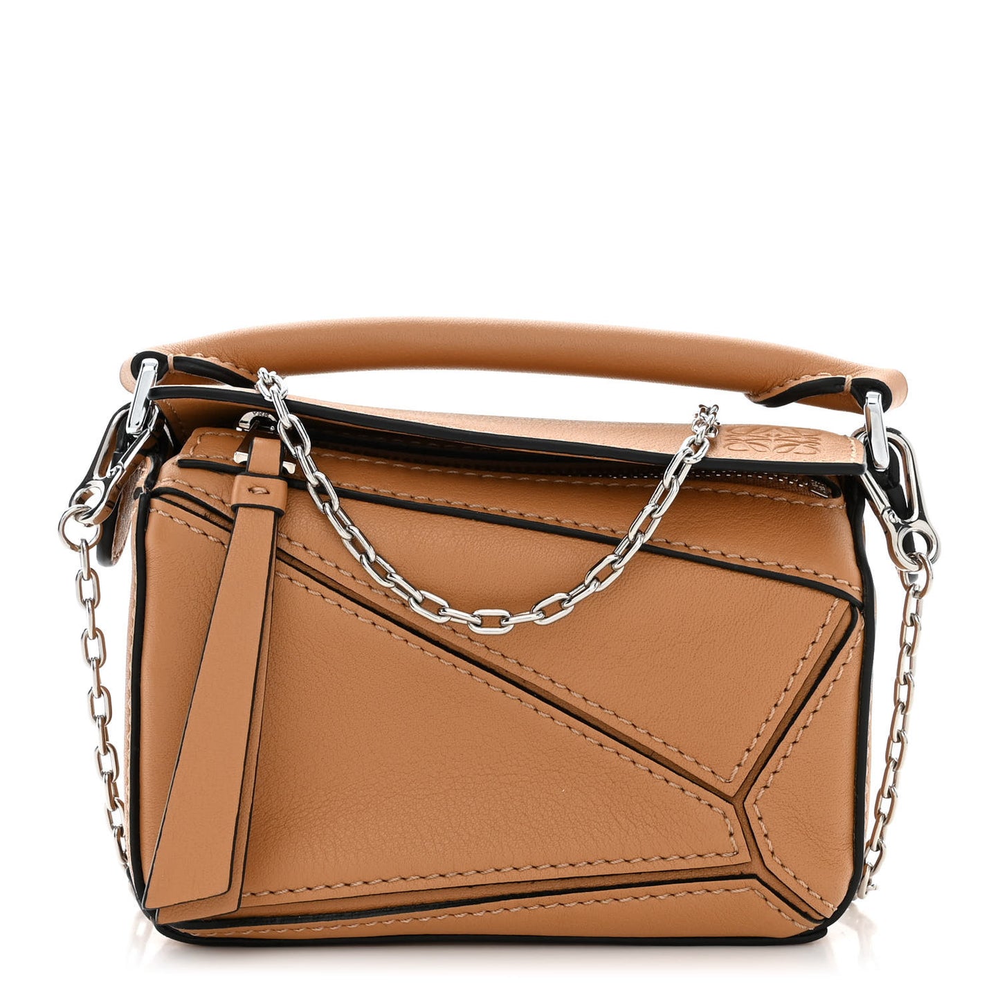Calfskin Nano Puzzle Bag Tan