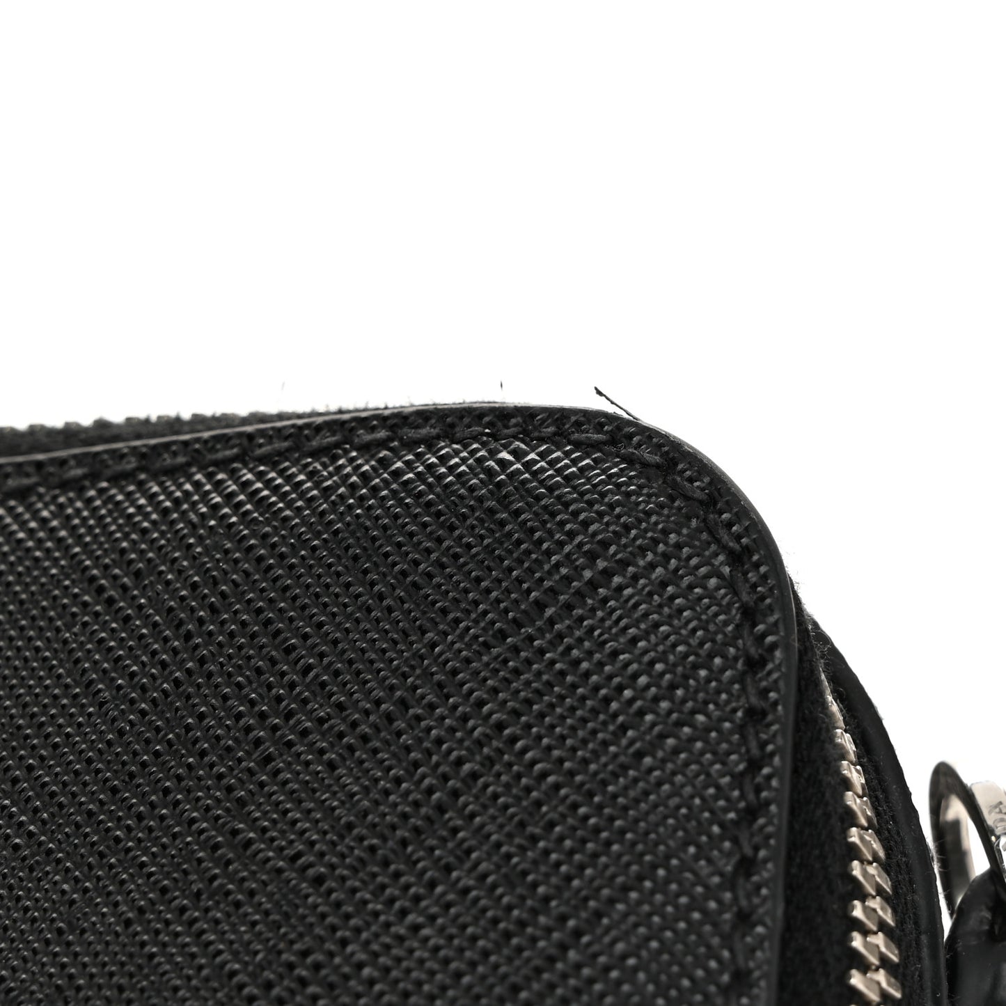 Saffiano Travel Small Brique Crossbody Bag Black