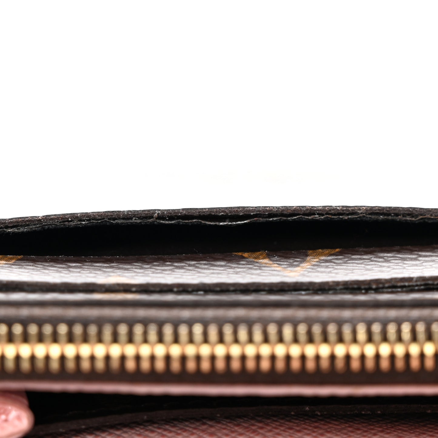 Monogram Emilie Wallet Rose Ballerine