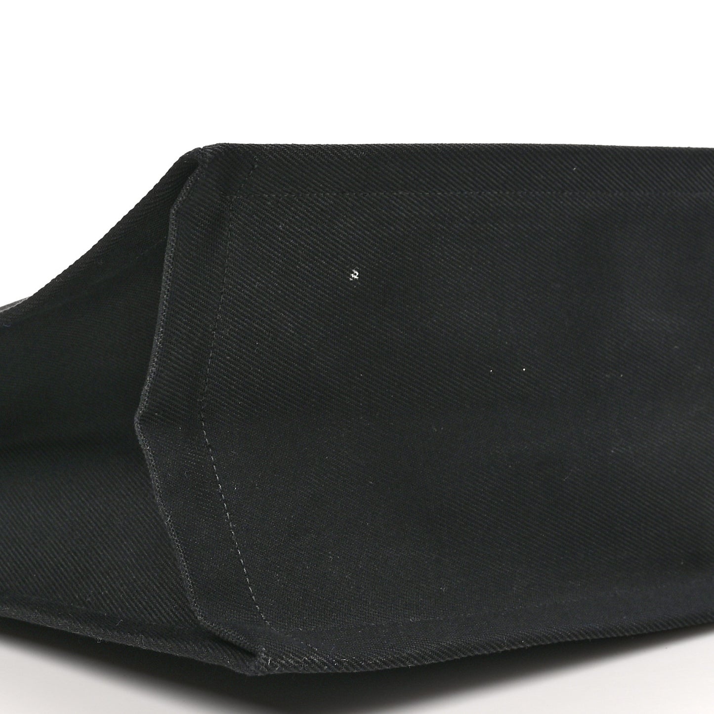 Linen Calfskin Rive Gauche Tote Black