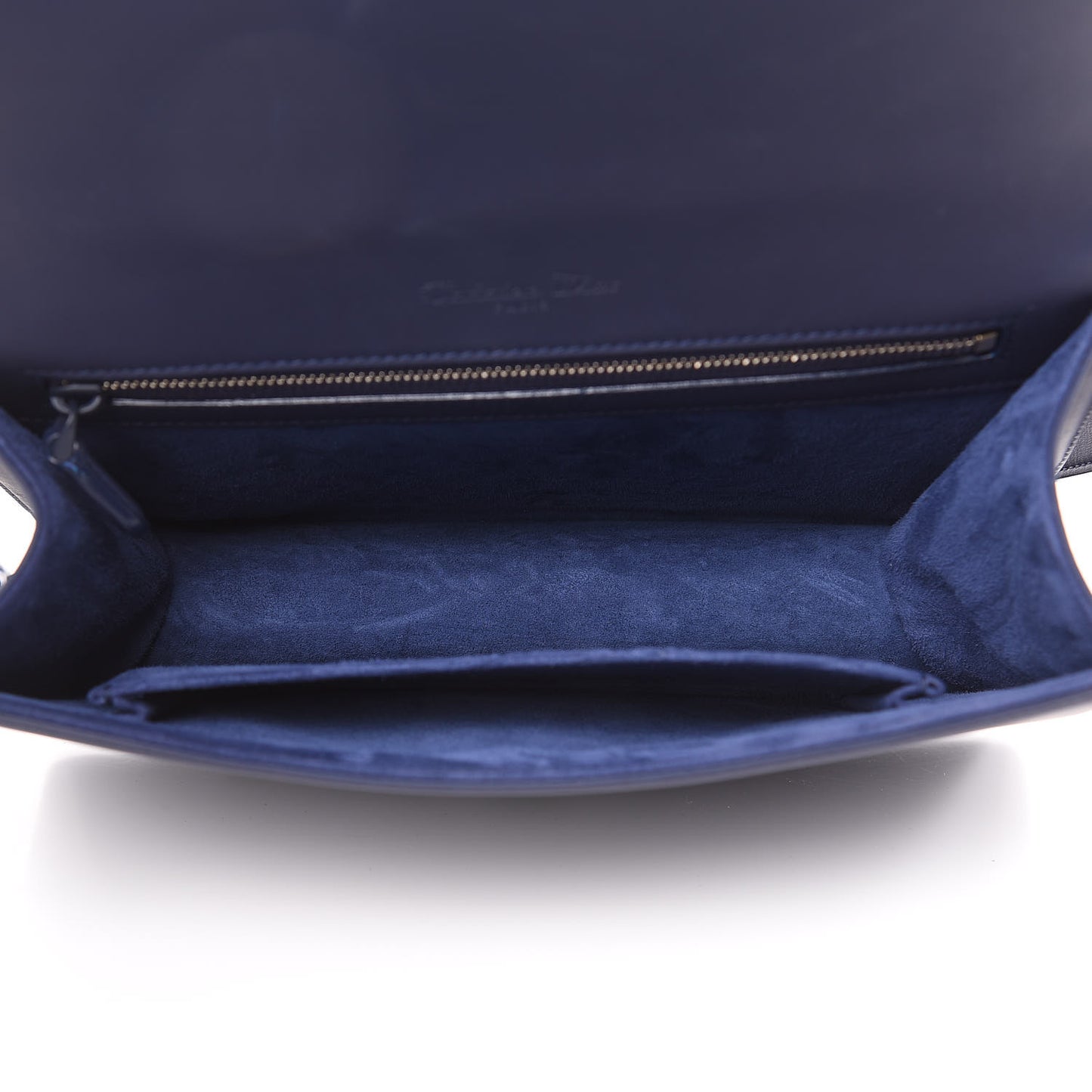 Ultra Matte Calfskin Studded Medium Diorama Flap Bag Indigo