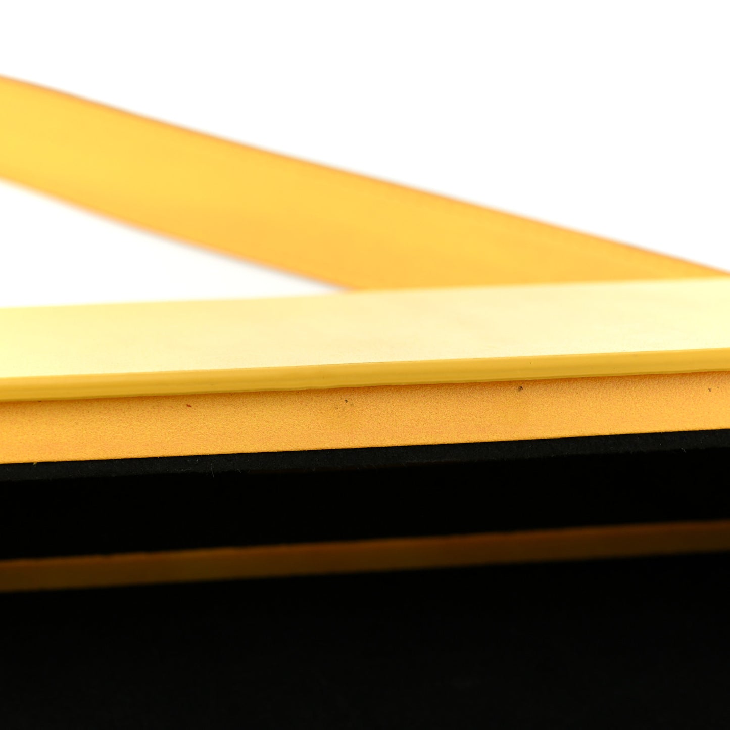 Vitello Fluffy Logo Horizontal Box Crossbody Bag Yellow Box Black