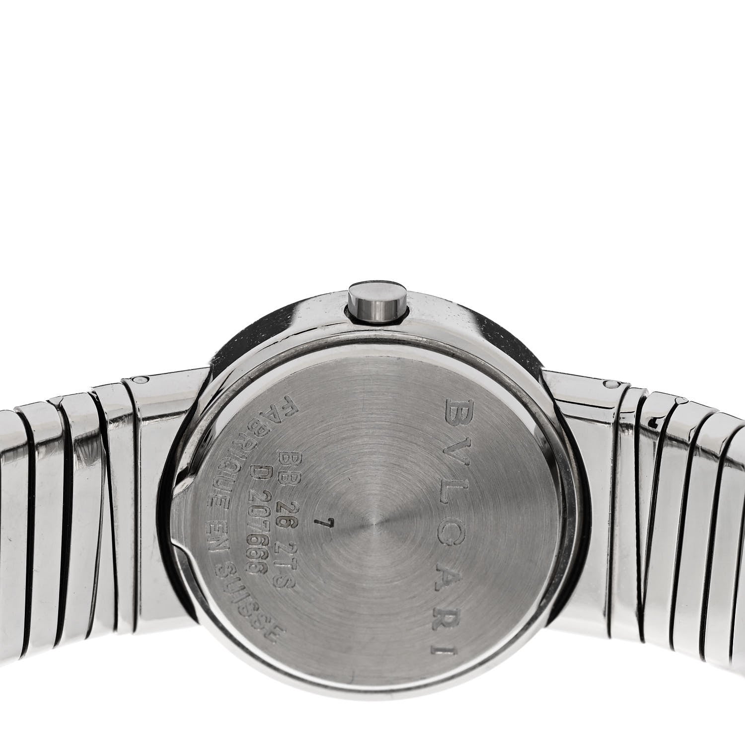 Bulgari Stainless Steel Diamond 26mm Tubogas Quartz Watch Black 4 of 4