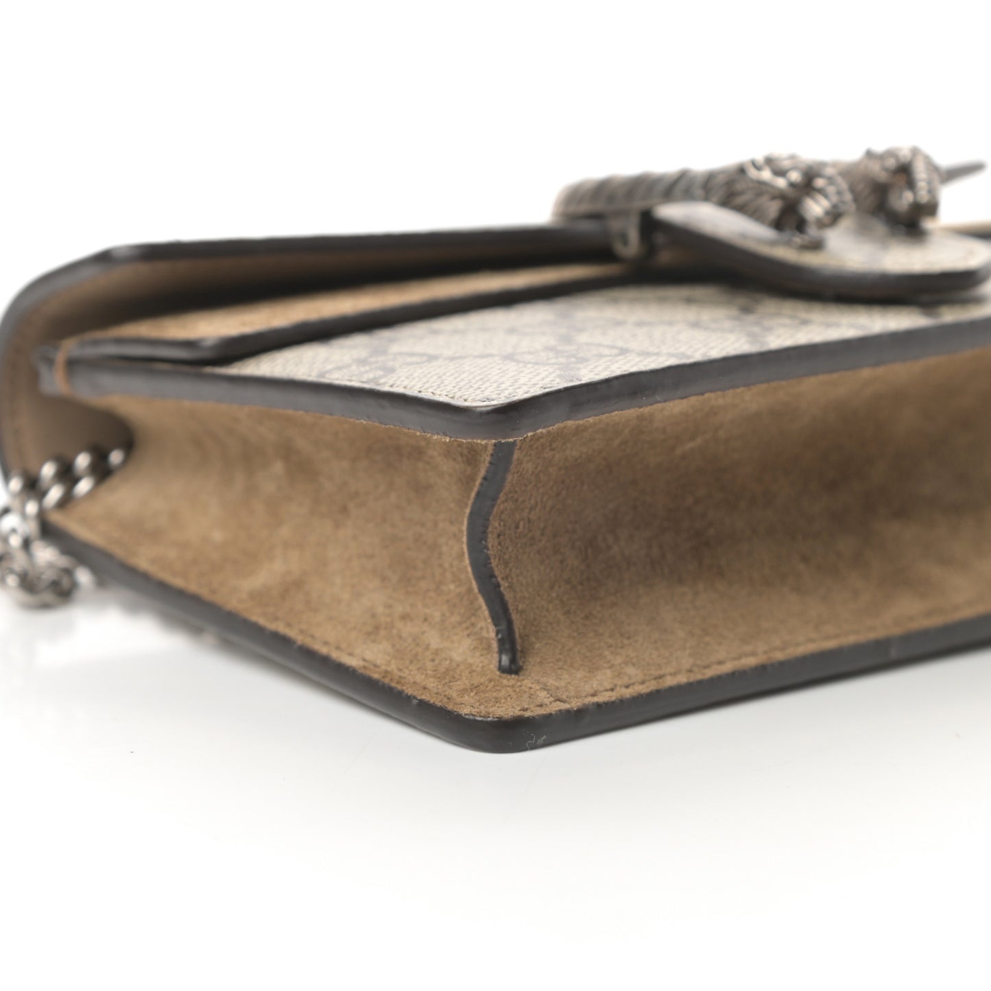 GG Supreme Monogram Super Mini Dionysus Shoulder Bag Taupe