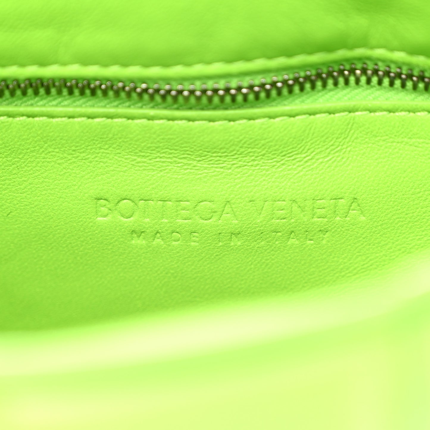 Nappa Maxi Intreccio Padded Cassette Crossbody Bag Acid Green