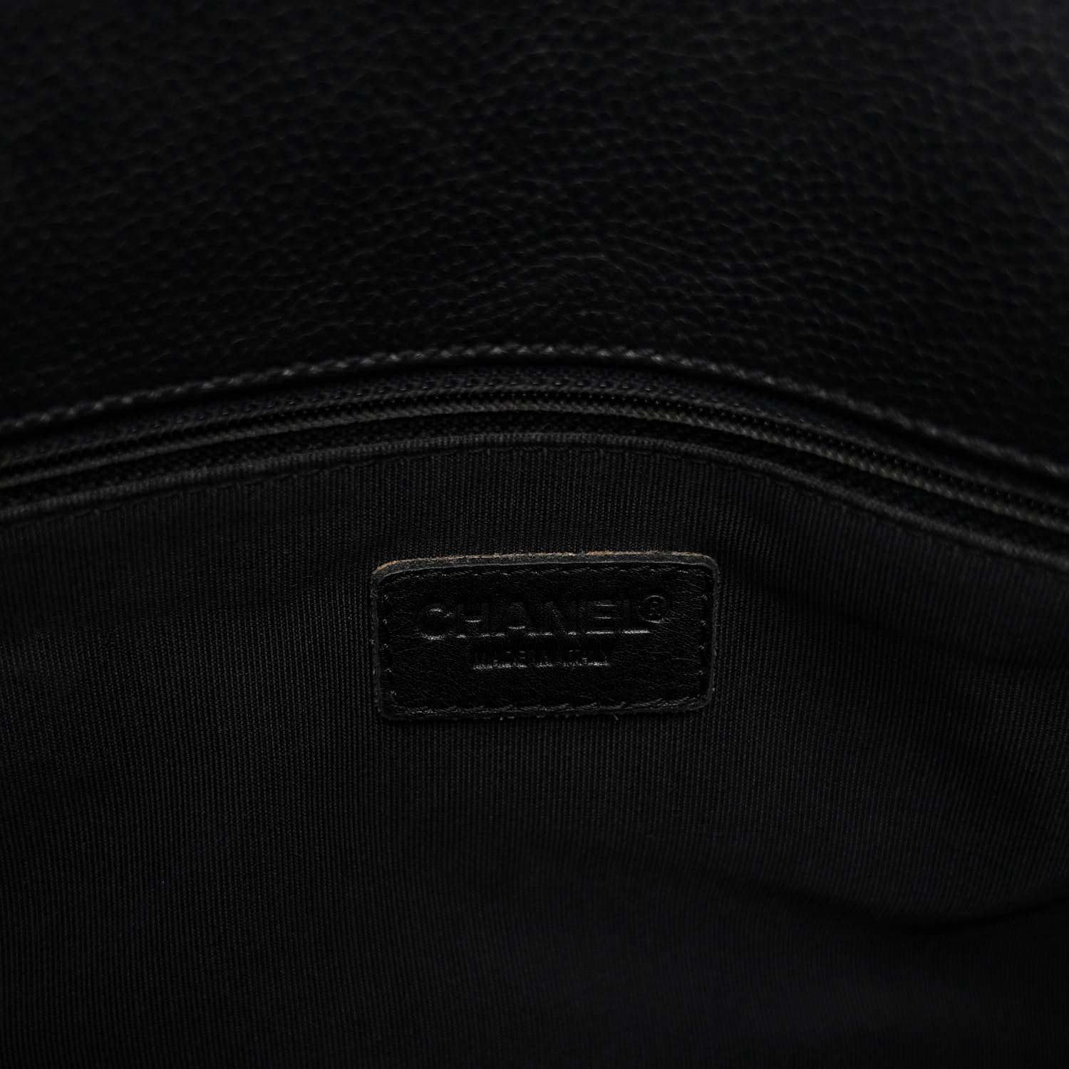 Chanel Caviar Tall Cerf Tote Black 6 of 9