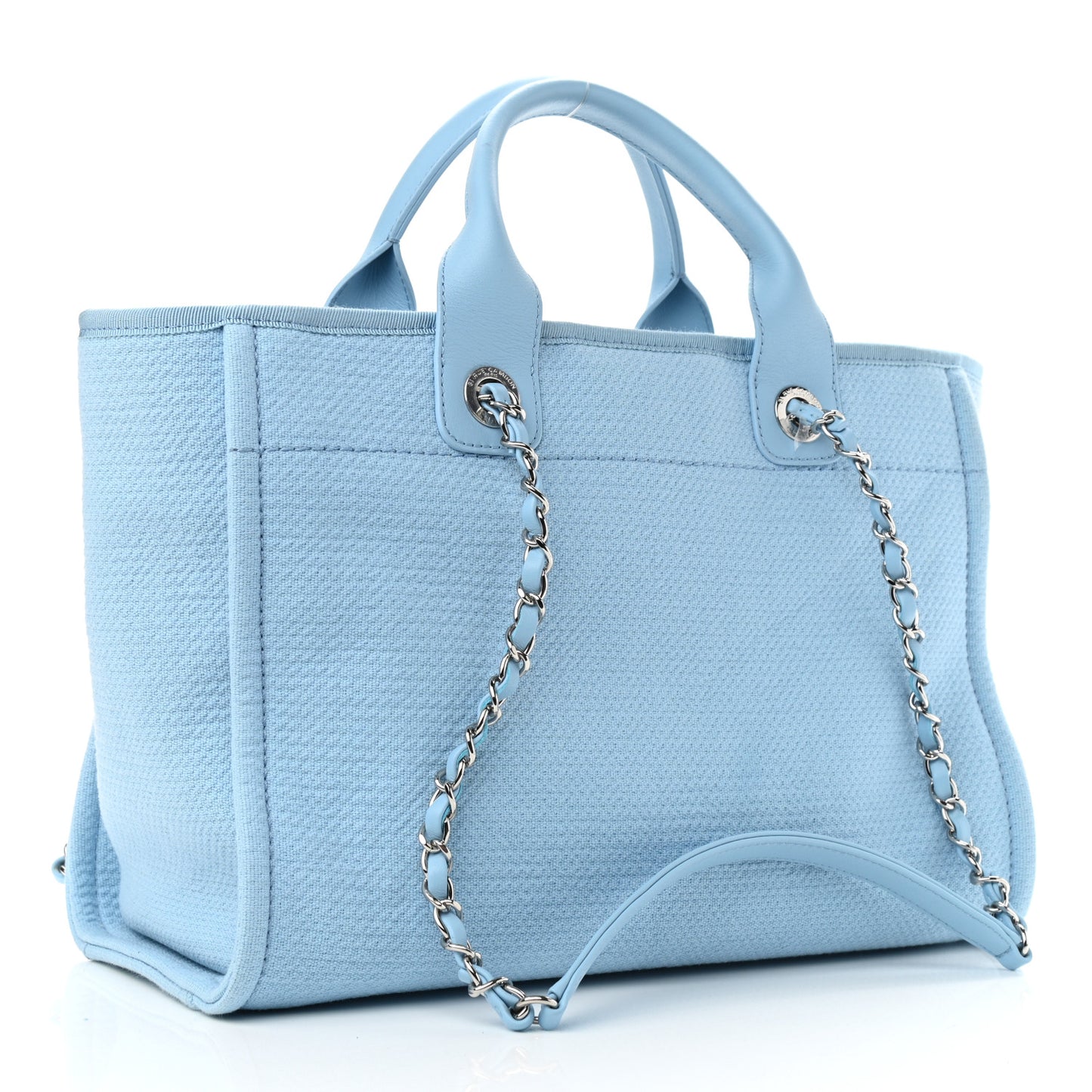 Mixed Fibers Small Deauville Tote Light Blue