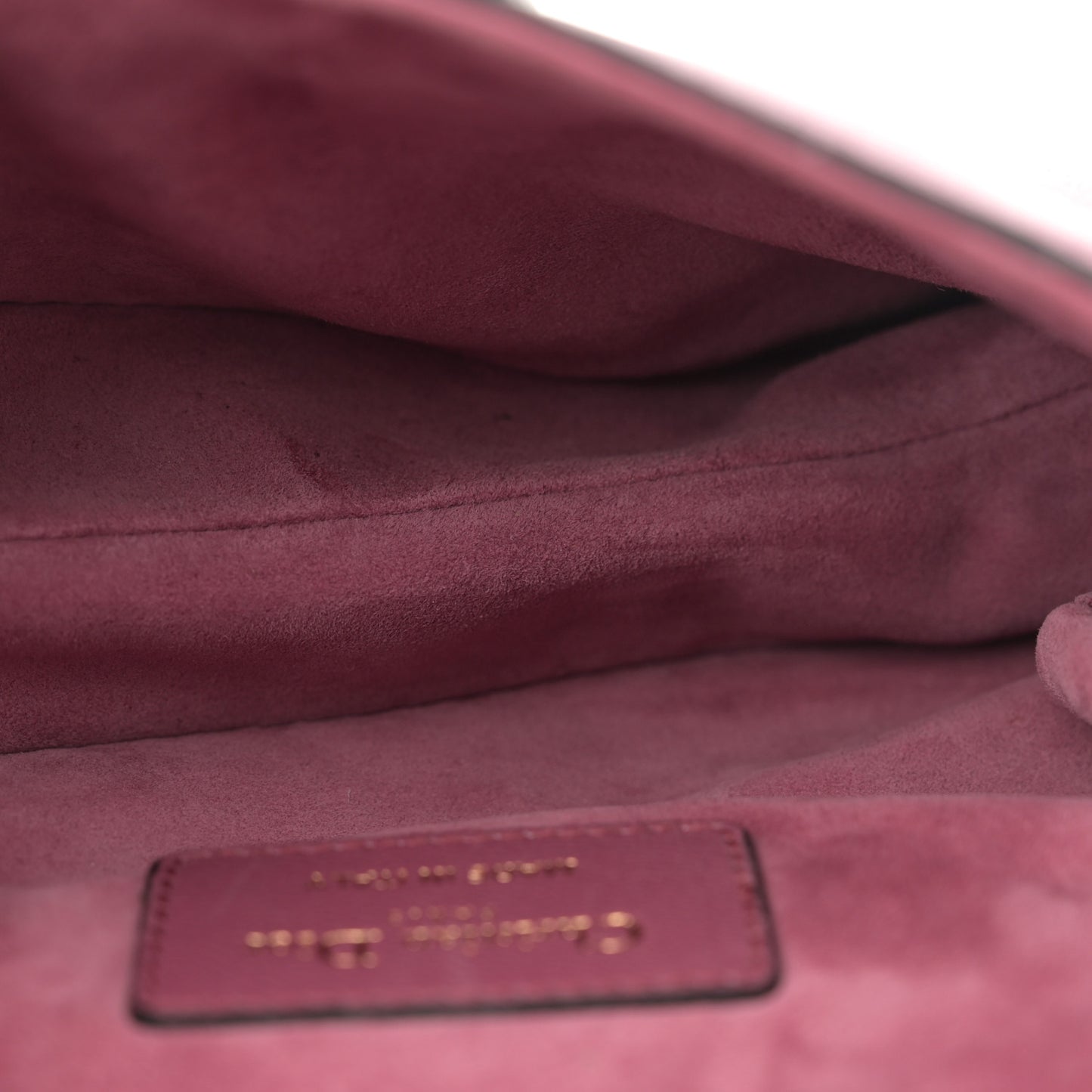 Goatskin Mini Saddle Bag Mallow Rose
