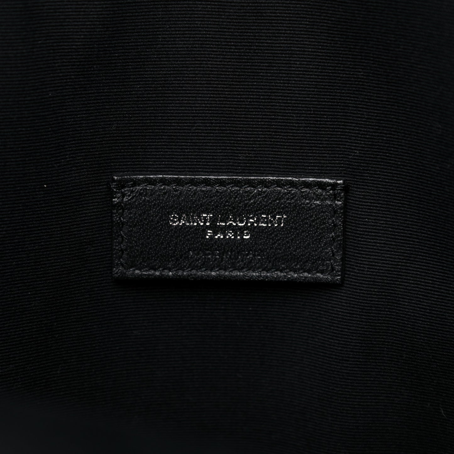 Linen Canvas Teddy Shopping Bag Black