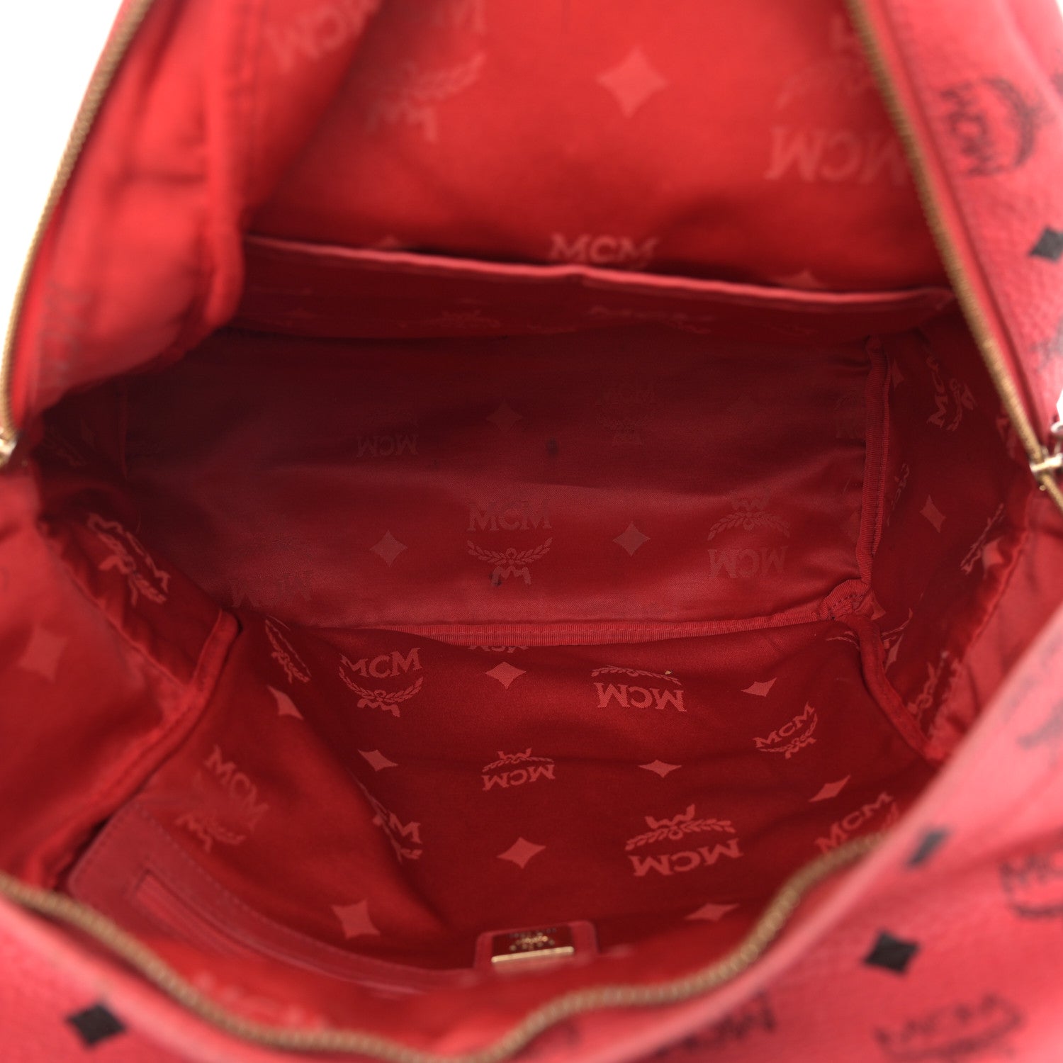 MCM Visetos Medium Sprinkle Stud Stark Backpack Corail 5 of 17