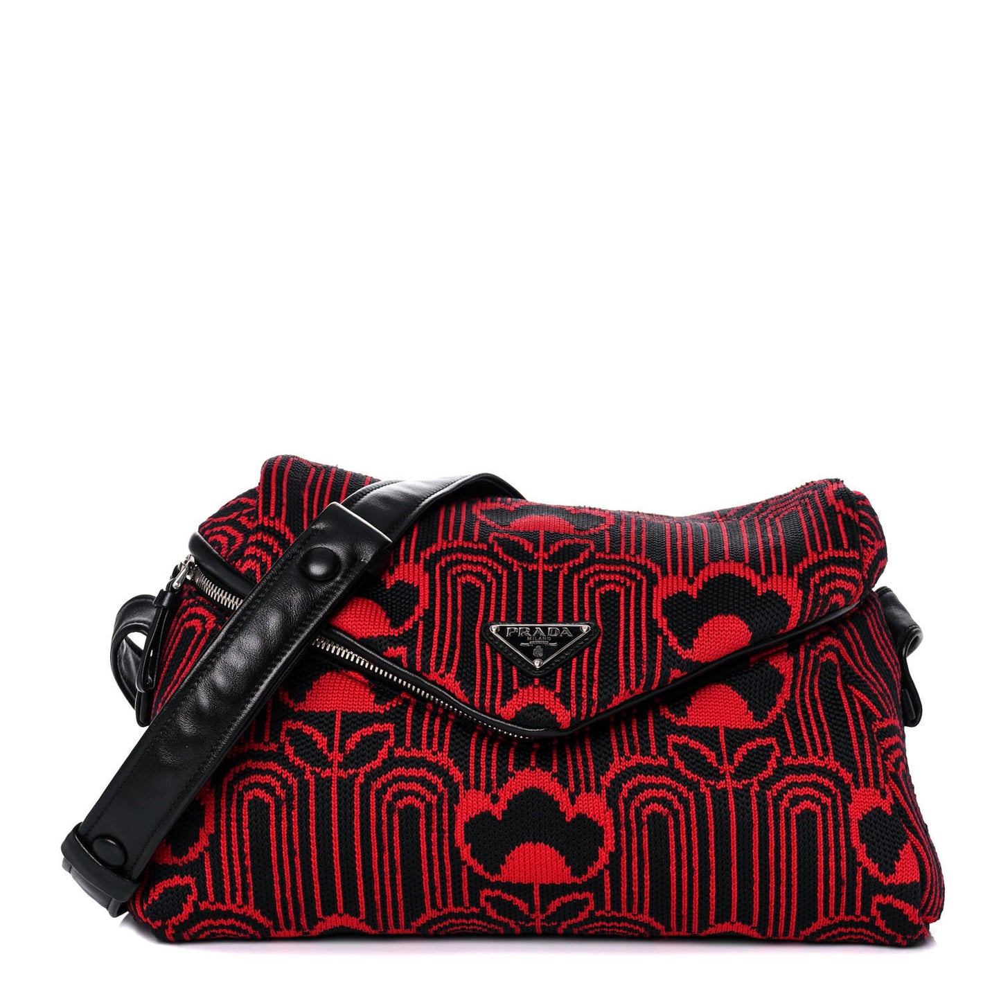Maglia Jacquard Signaux Bag Black Rosso