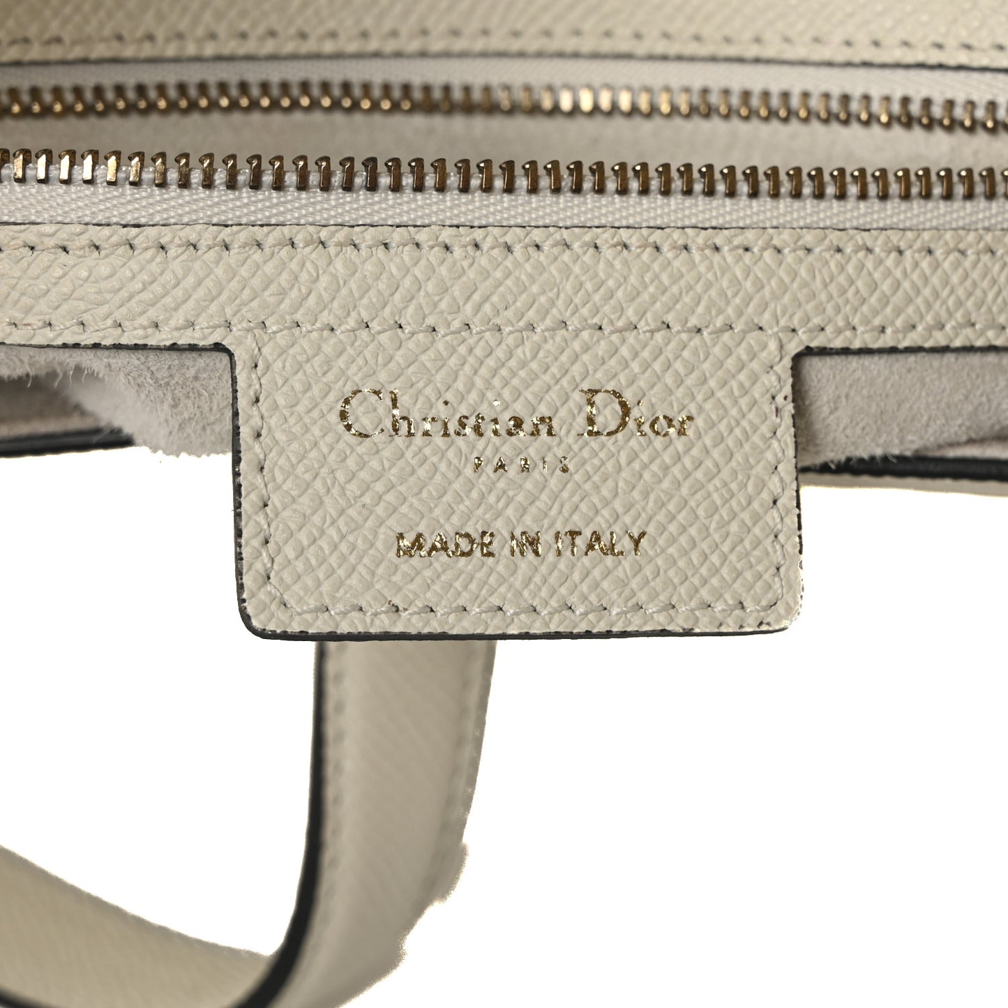 Grained Calfskin Saddle Bag With Strap Latte