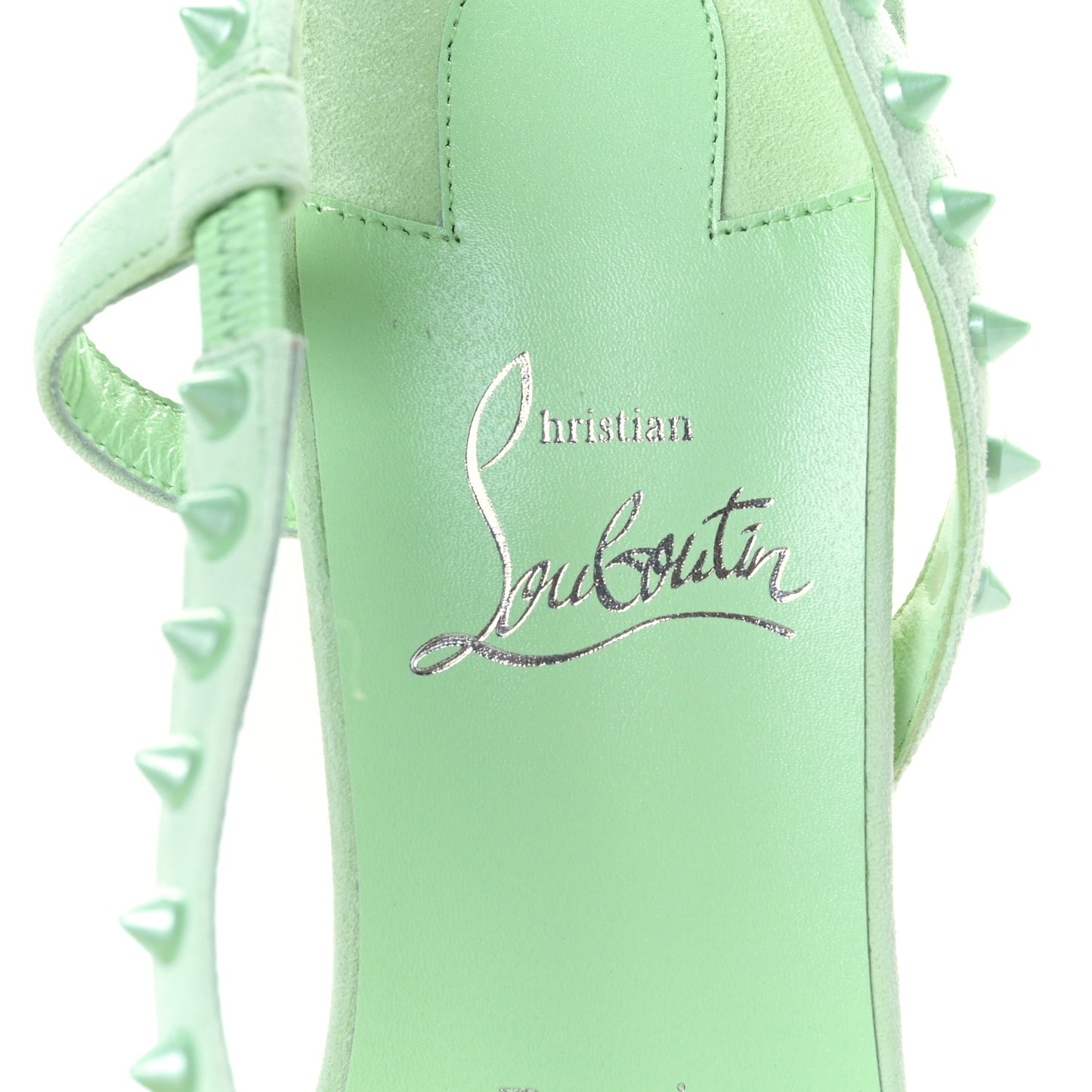 Suede Rosa Condorapik 85 Spike Sandals 38.5 Studio Green