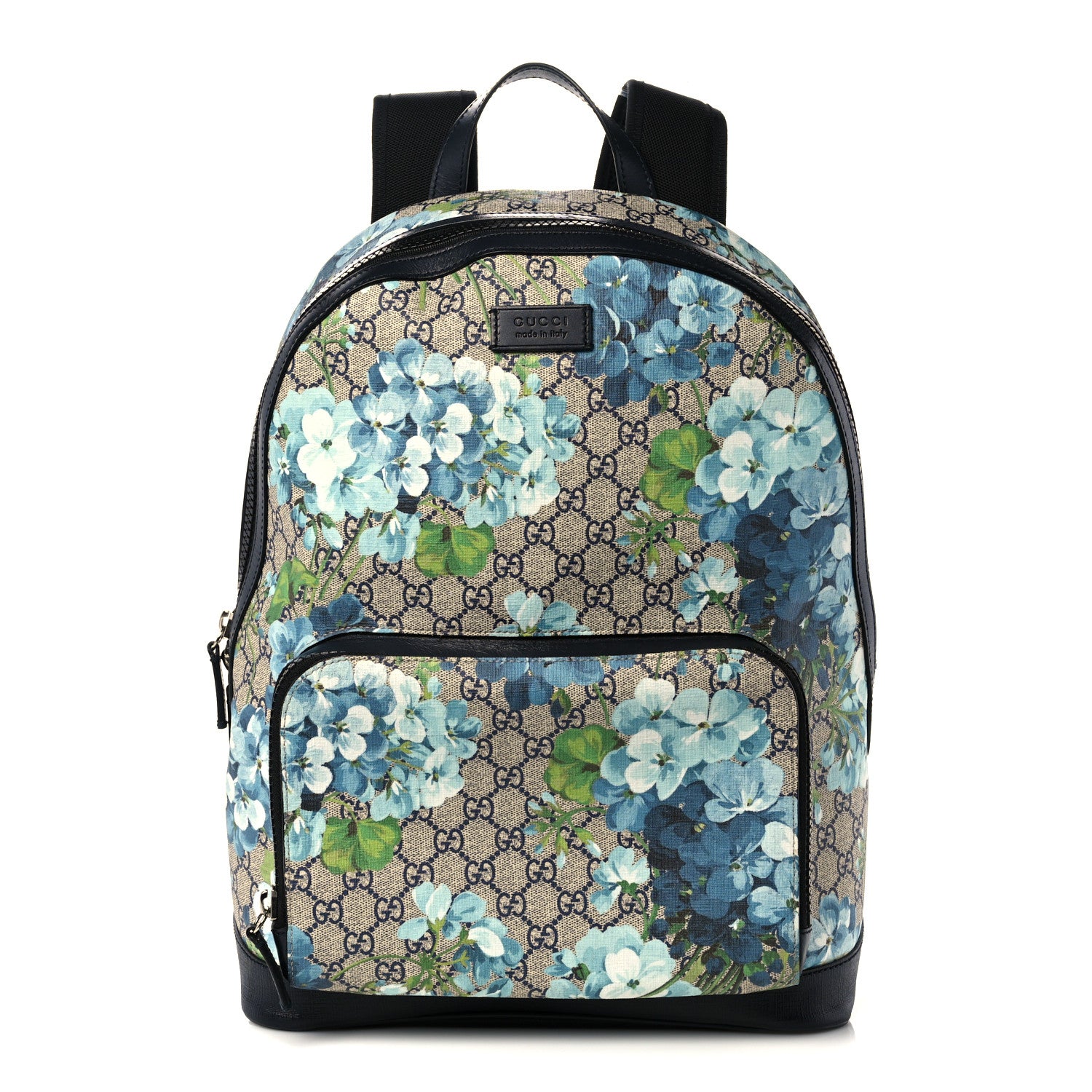 Gucci GG Supreme Blooms Monogram Medium Day Backpack Blue 1040715