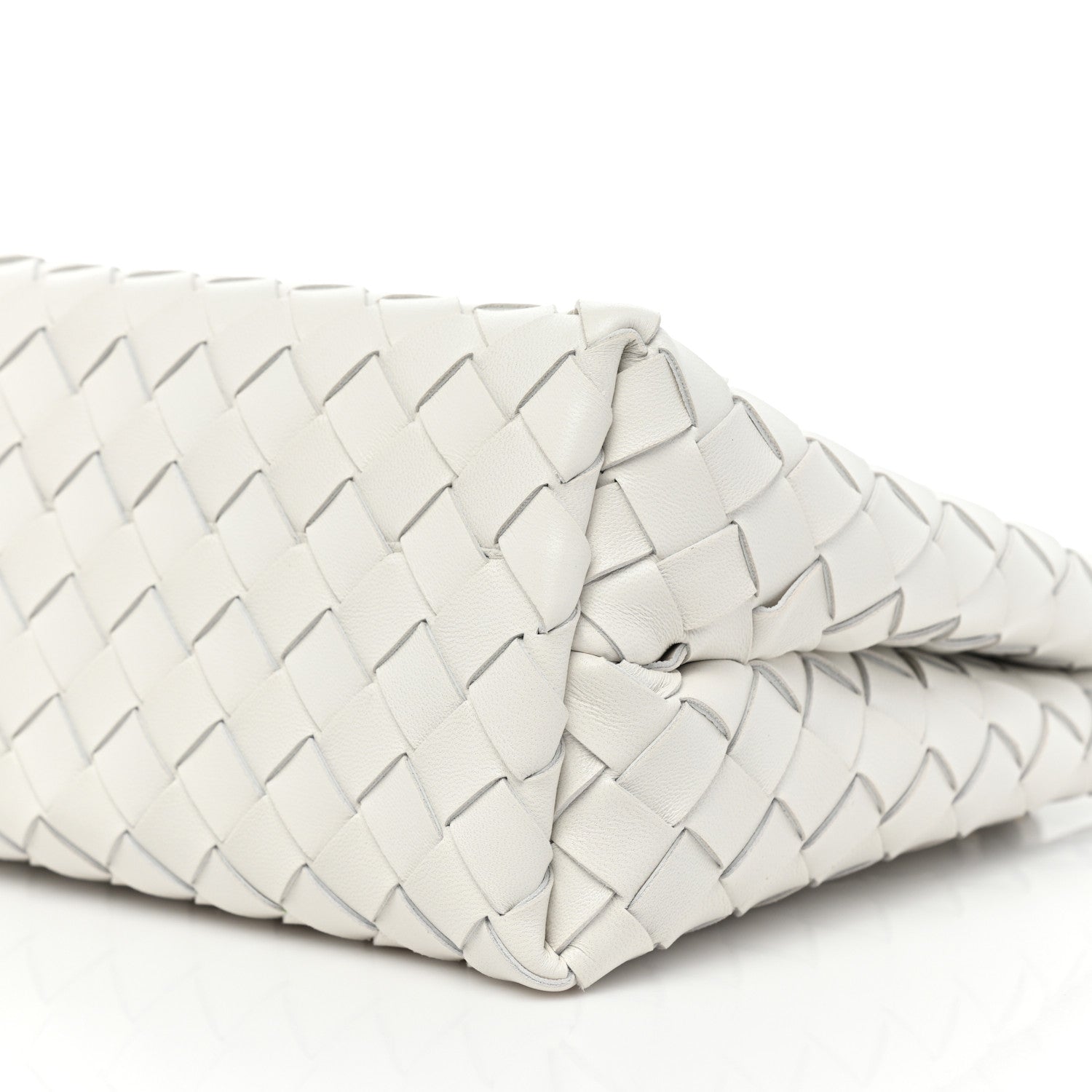Bottega Veneta Nappa Intrecciato Small Andiamo Shoulder Bag White 8 of 10
