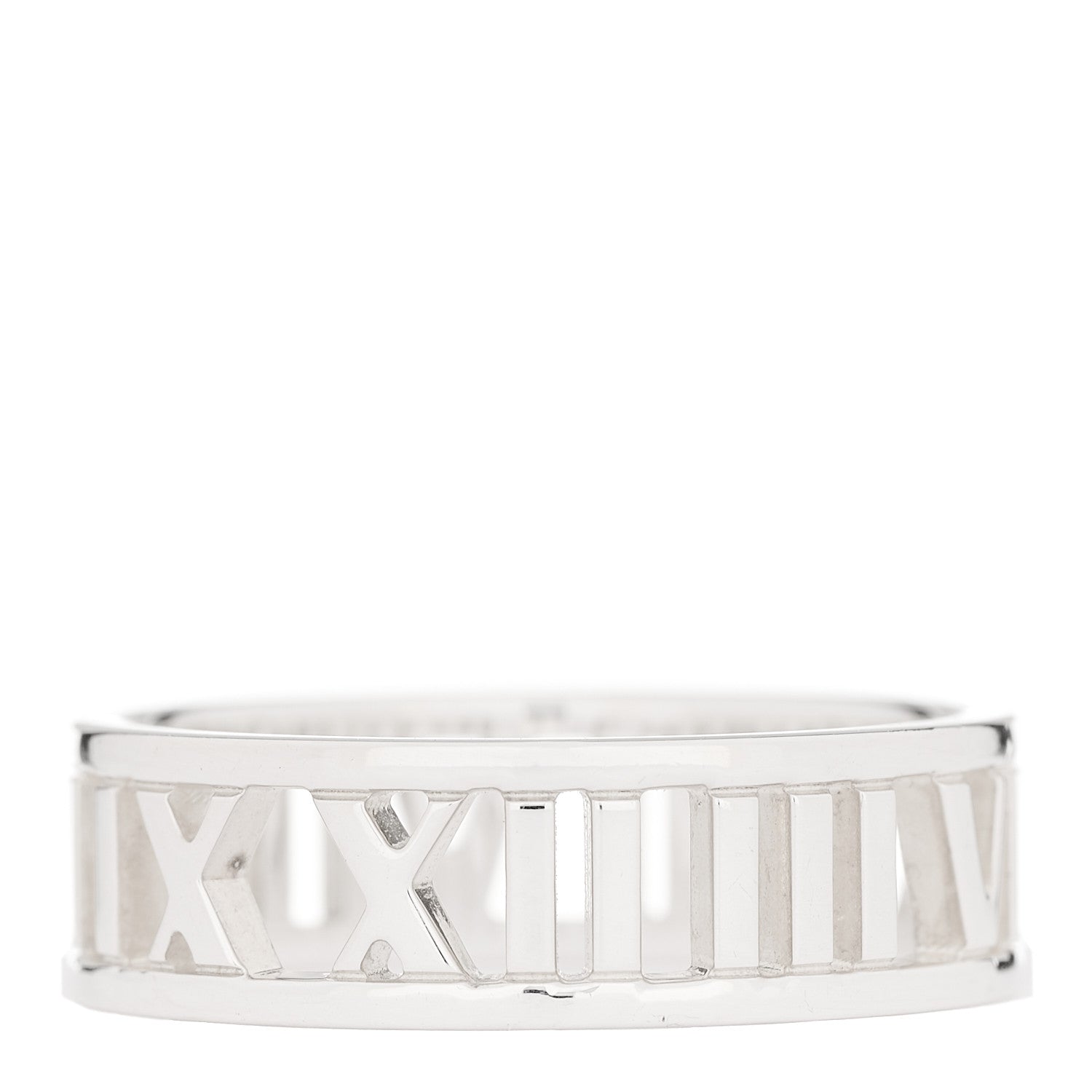 Tiffany Sterling Silver Wide Atlas Open Ring 61 9.75 3 of 4