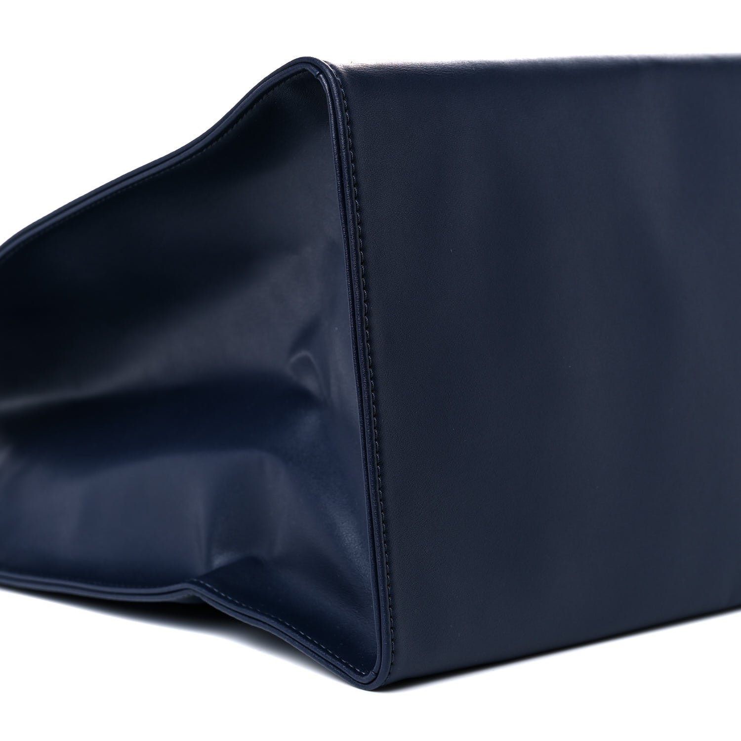 Telfar Vegan Leather Large Shopping Bag Navy 8 of 9