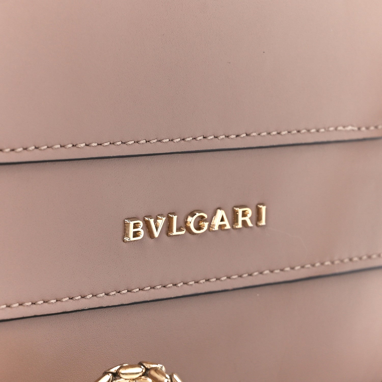 Bulgari Calfskin Serpenti Forever Crossbody Bag Beige 10 of 13