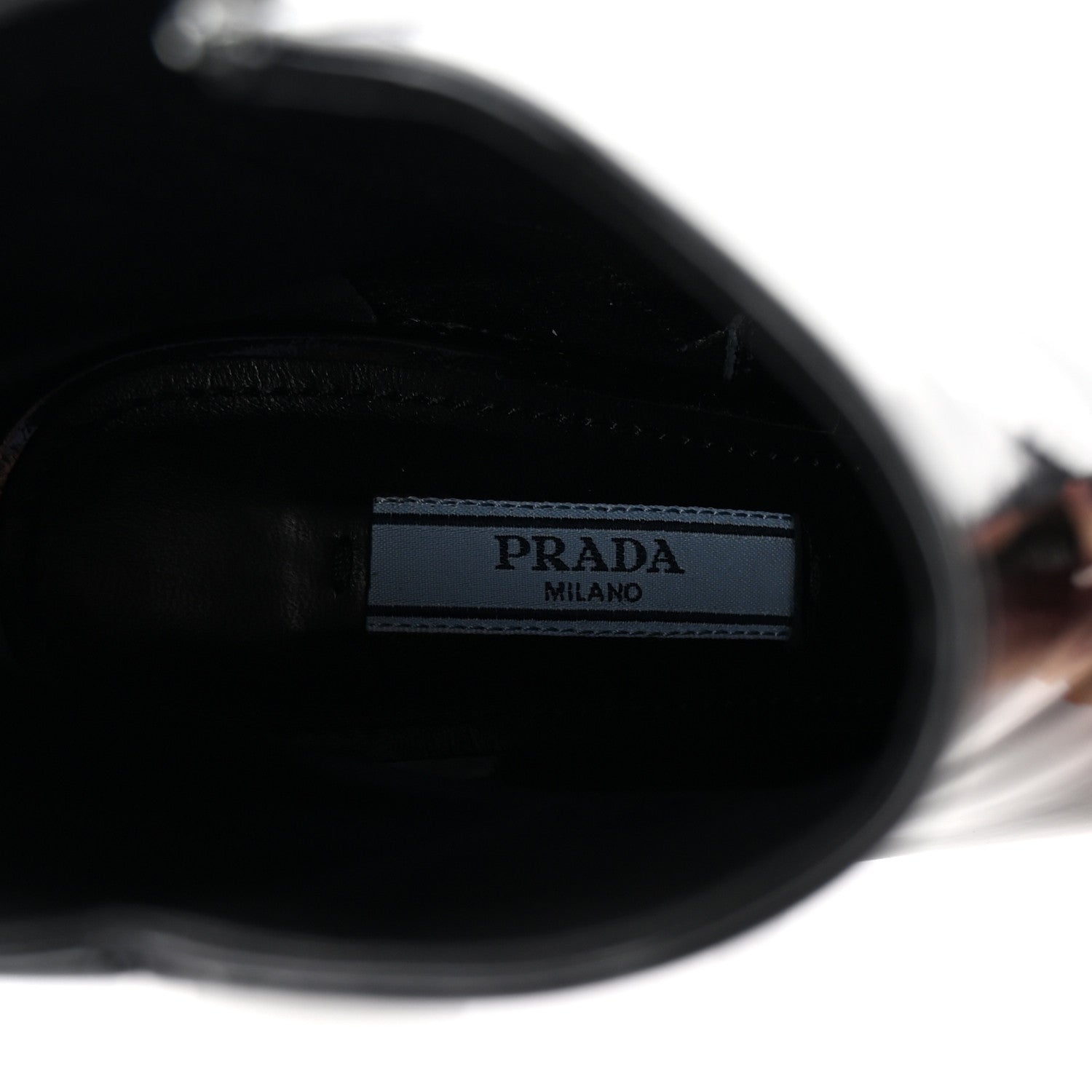 Prada Vernice Square Ankle Boots 35 Black 8 of 8