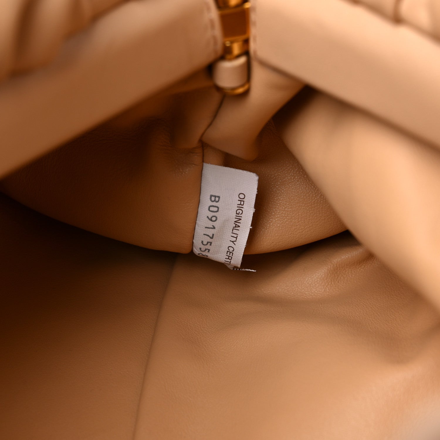 Bottega Veneta Calfskin The Pouch Chain Almond 5 of 8