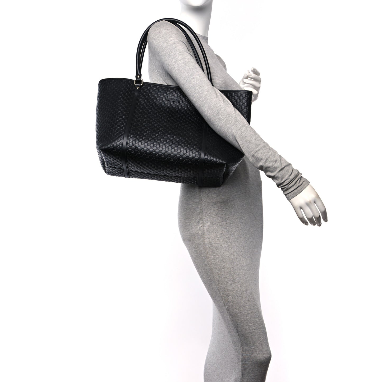 Microguccissima Medium Joy Tote Black